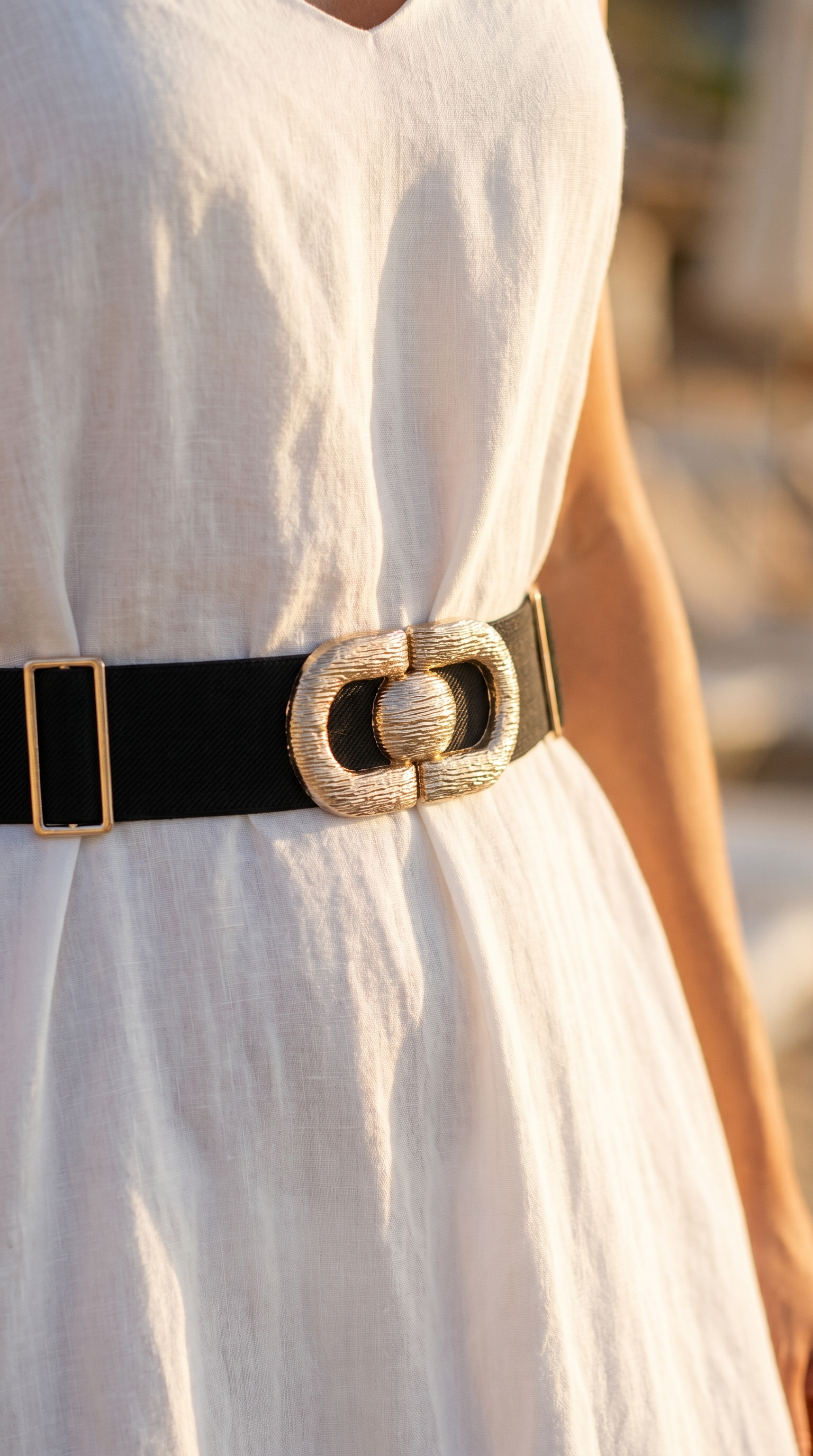 Gürtel Loop Elegance *Schwarz/Gold*