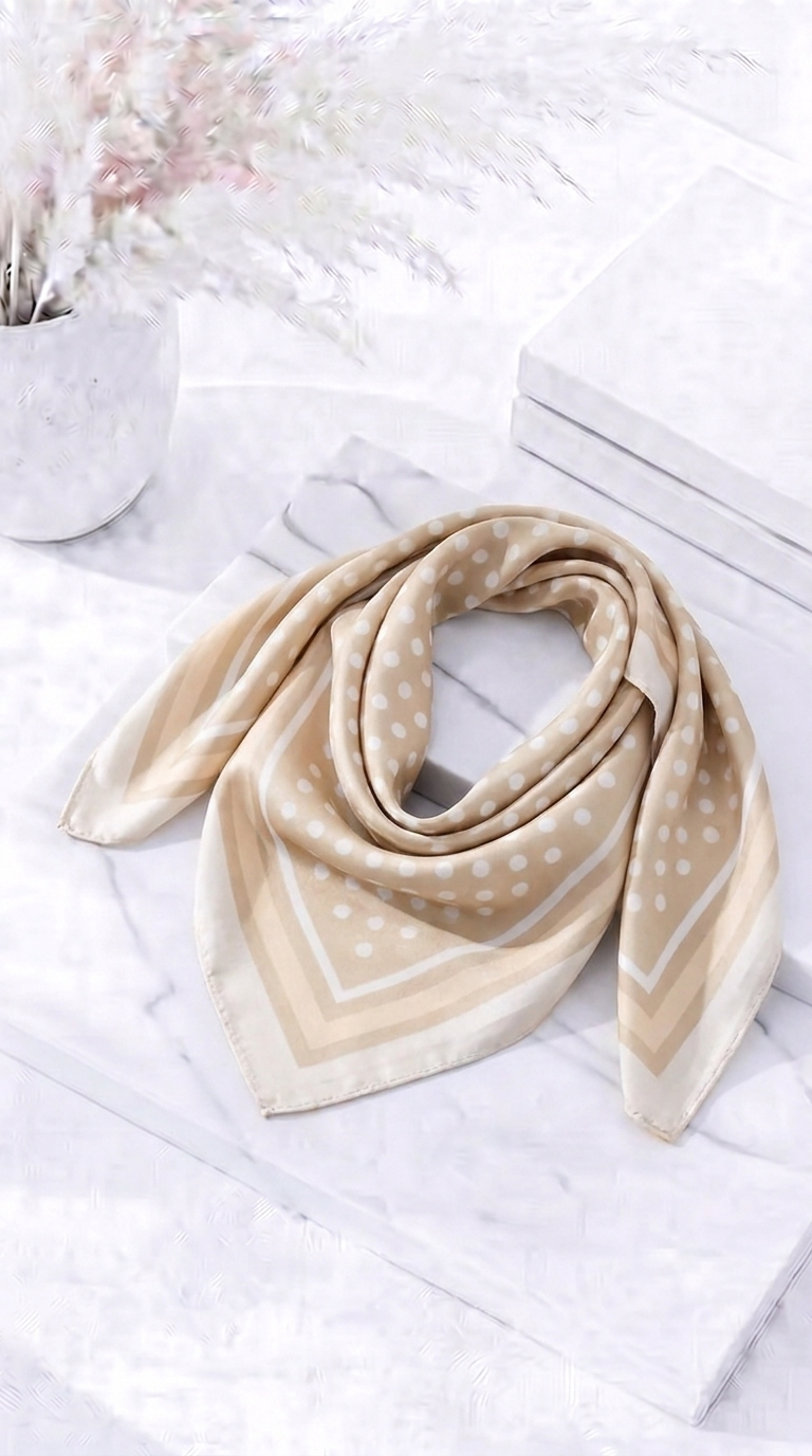 Halstuch Parisienne Dots *Beige*