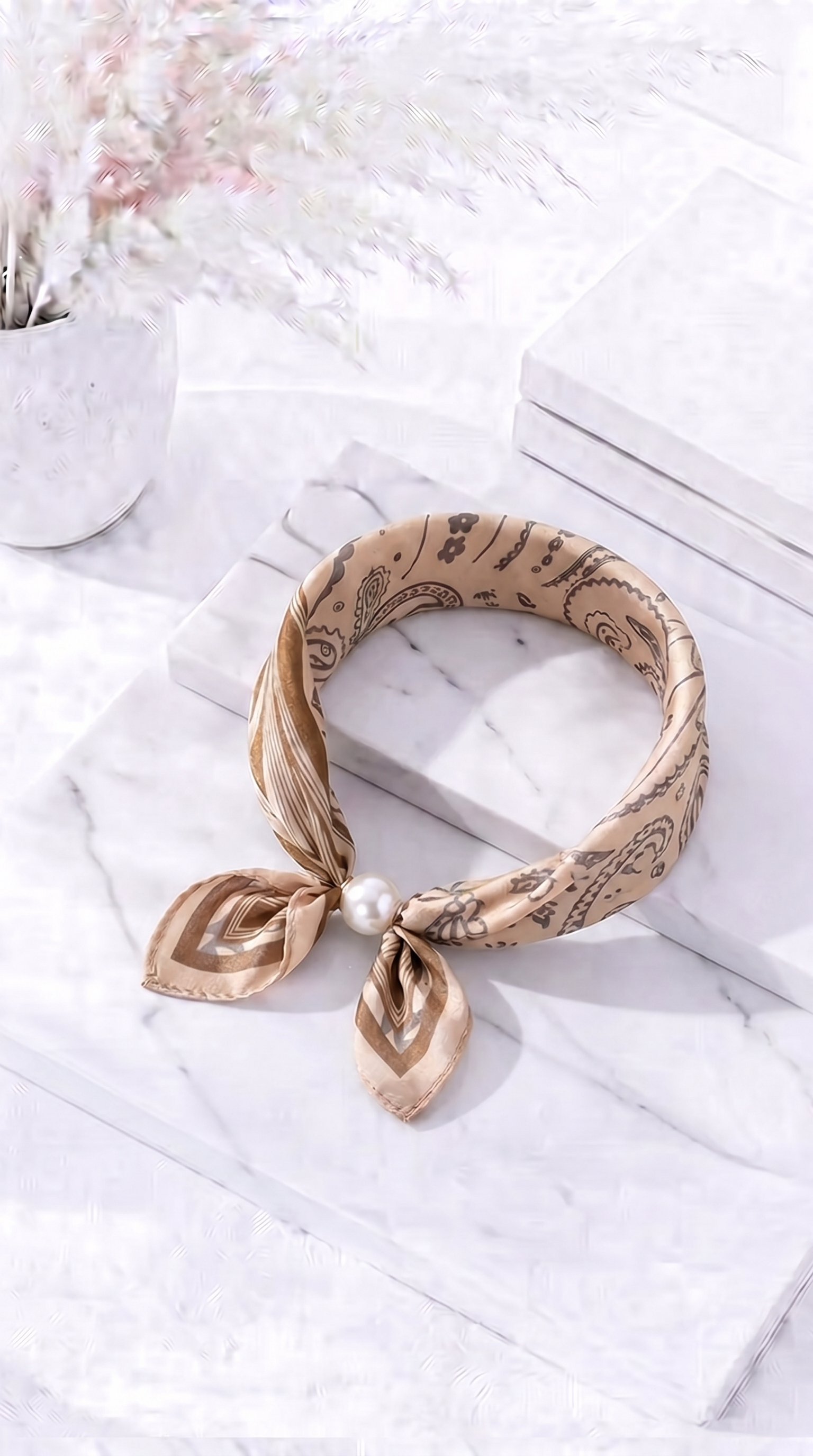 Halstuch Pearl Desire *Beige*