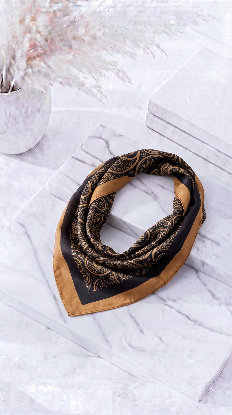 Halstuch Gold Fleur