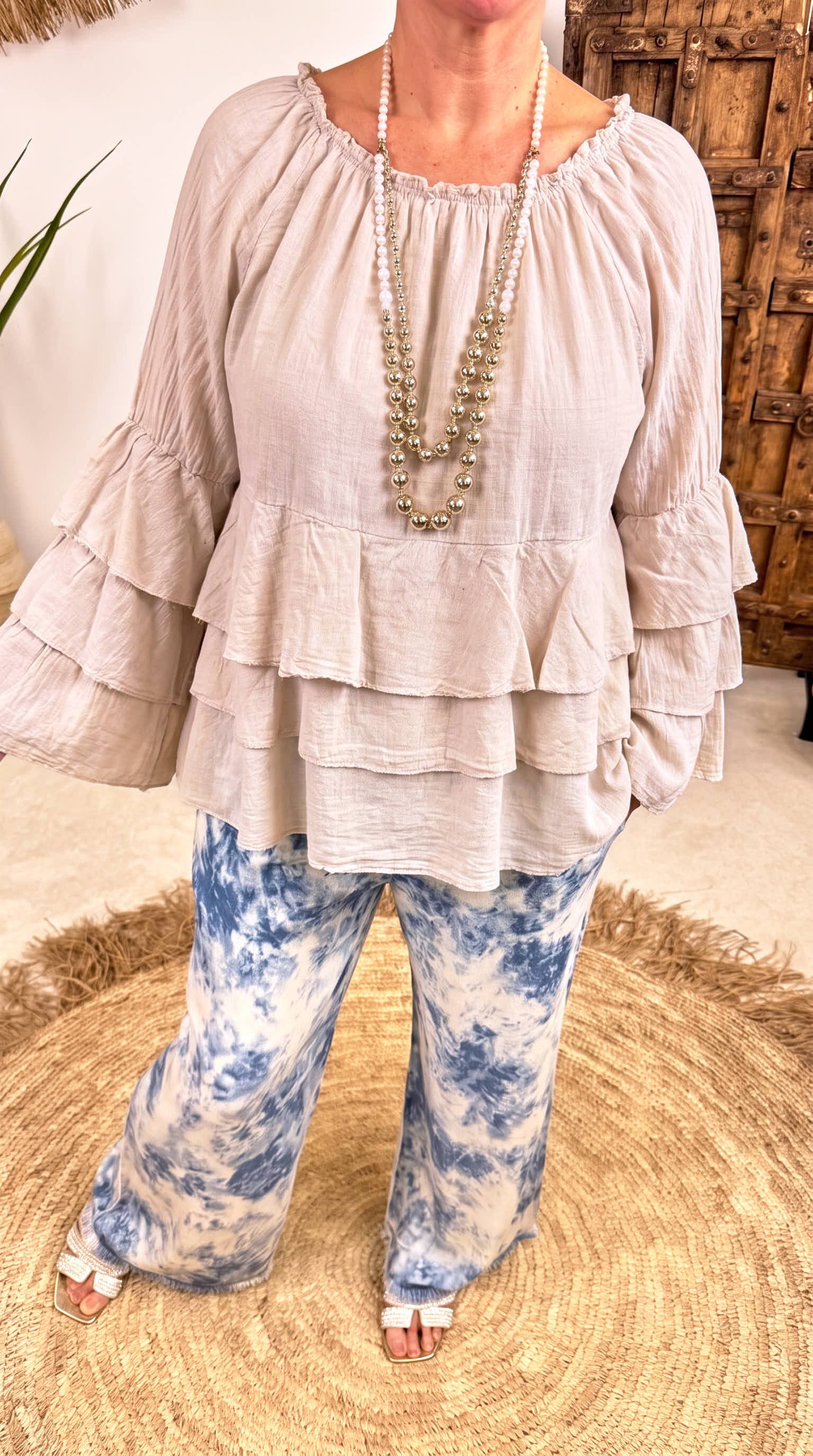 Bluse Dreamy Romance *Beige*