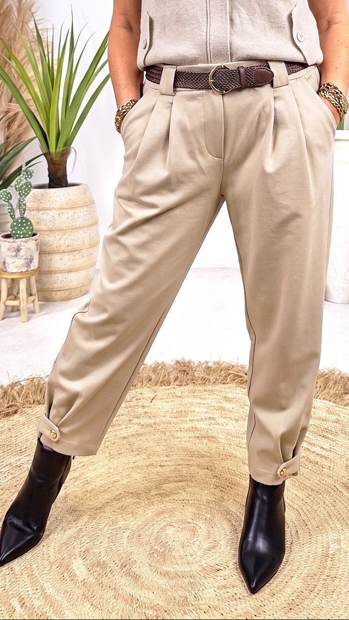 Hose Origami *Beige*