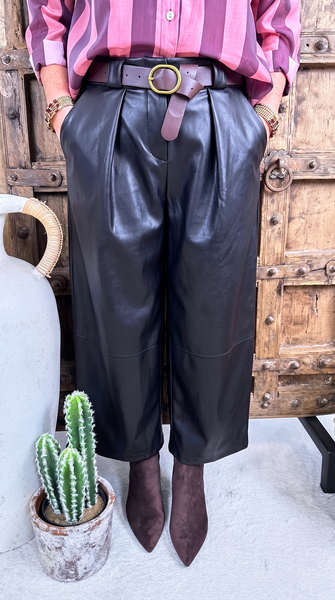 Weite Hose Obsidian Belt *Schwarz*