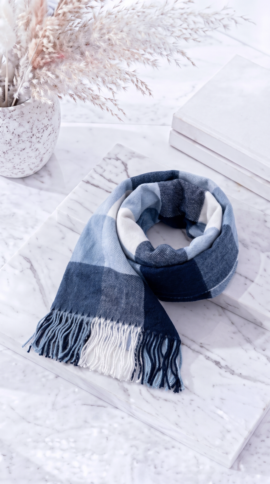 Schal Highland Check *Blau*