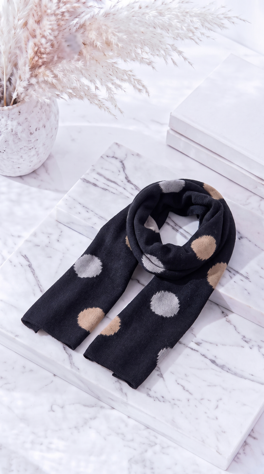Schal Driftwood Dots *Schwarz*