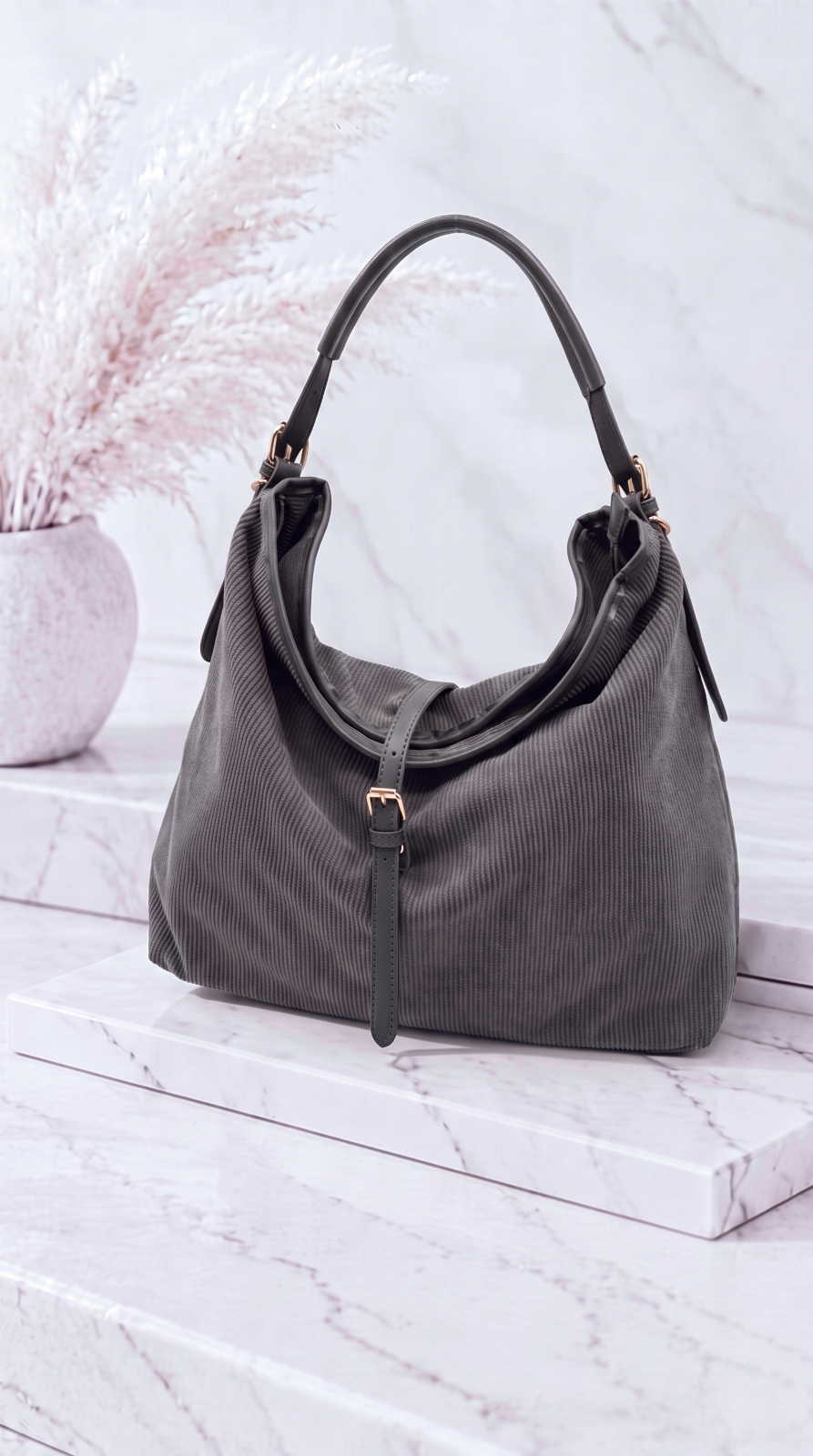 Handtasche Quasar Soft *Dunkelgrau*
