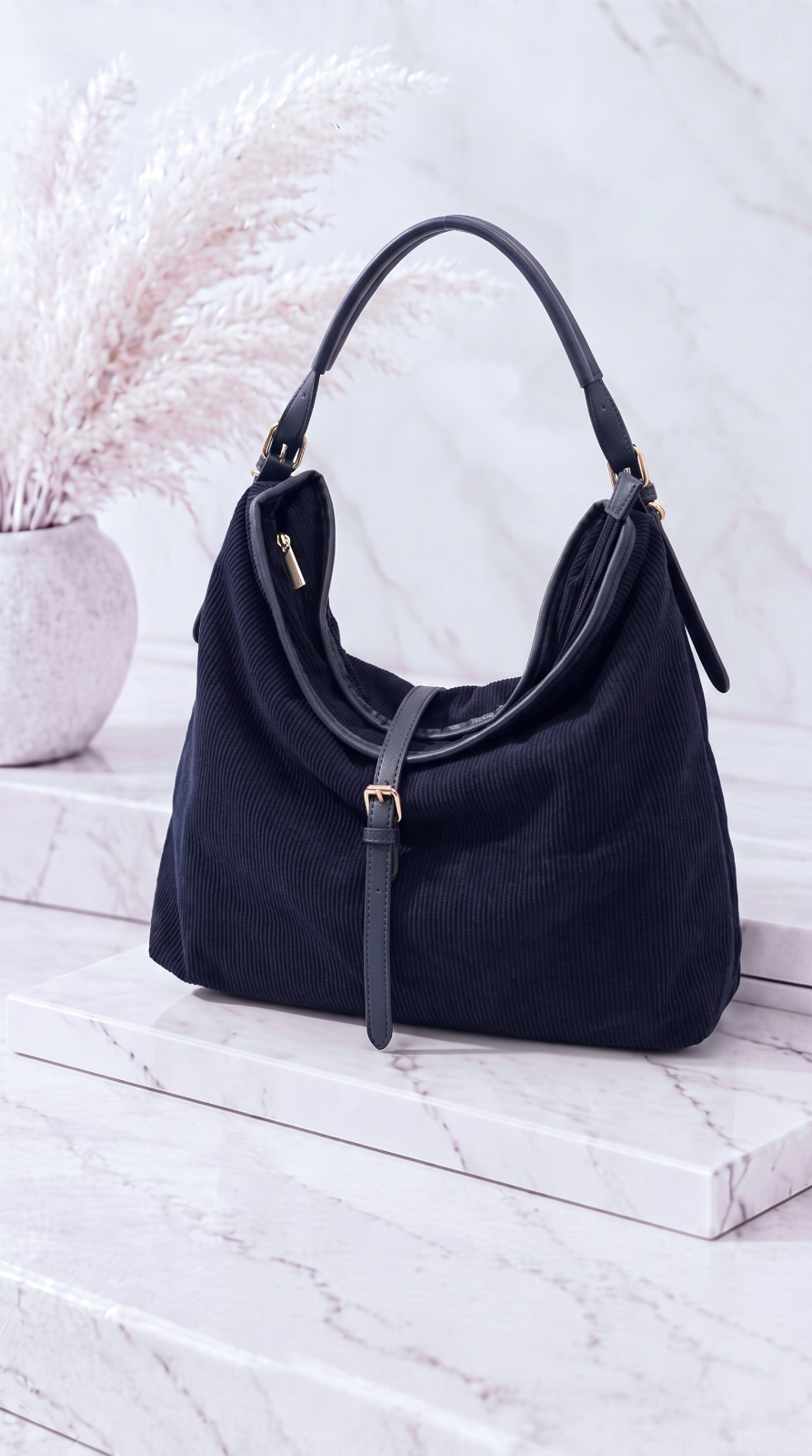 Handtasche Quasar Soft *Dunkelblau*