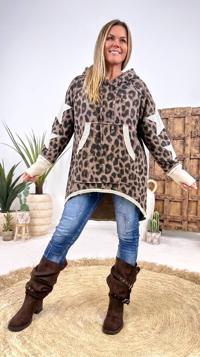 Long-Hoodie Mirano *Taupe*