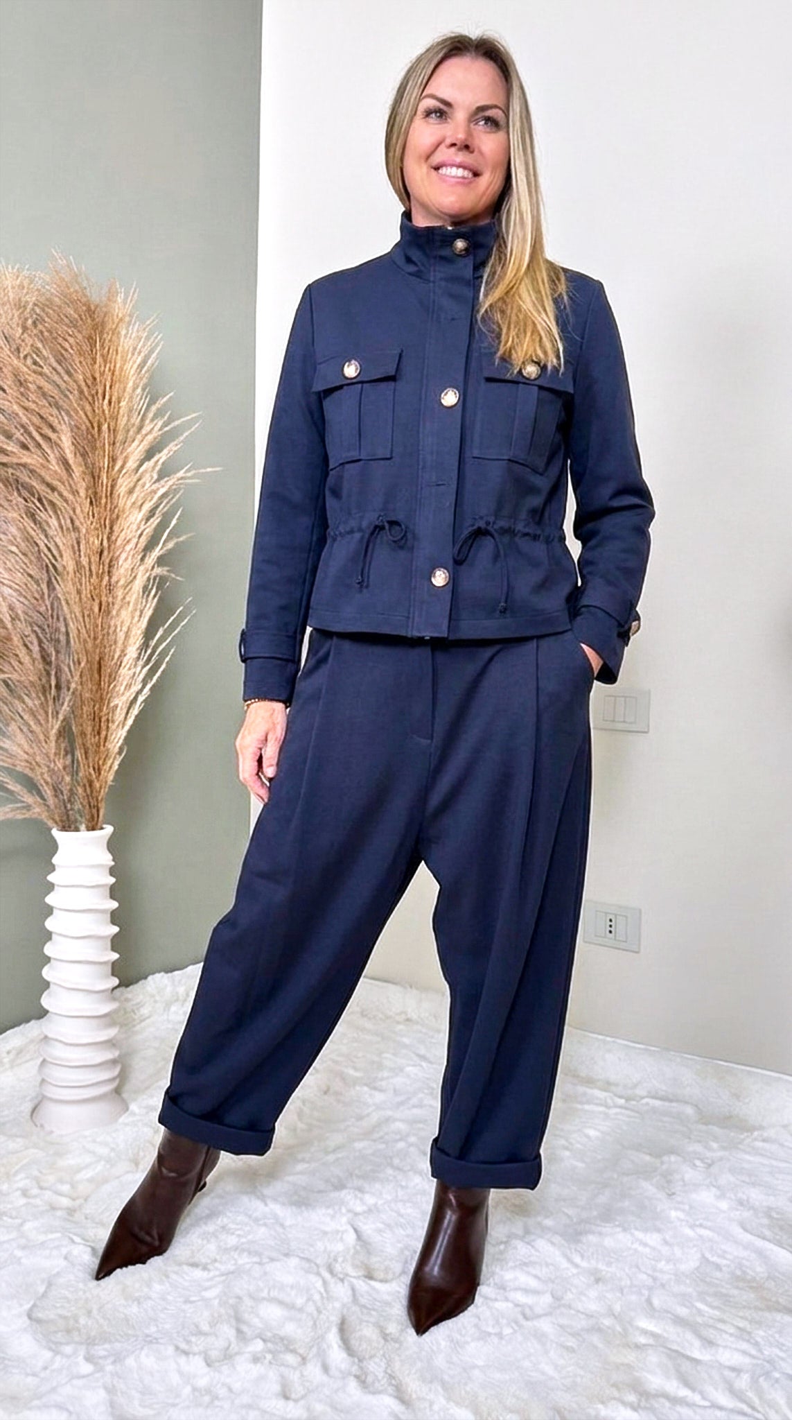 Kurze Jacke Solveig *Dunkelblau*