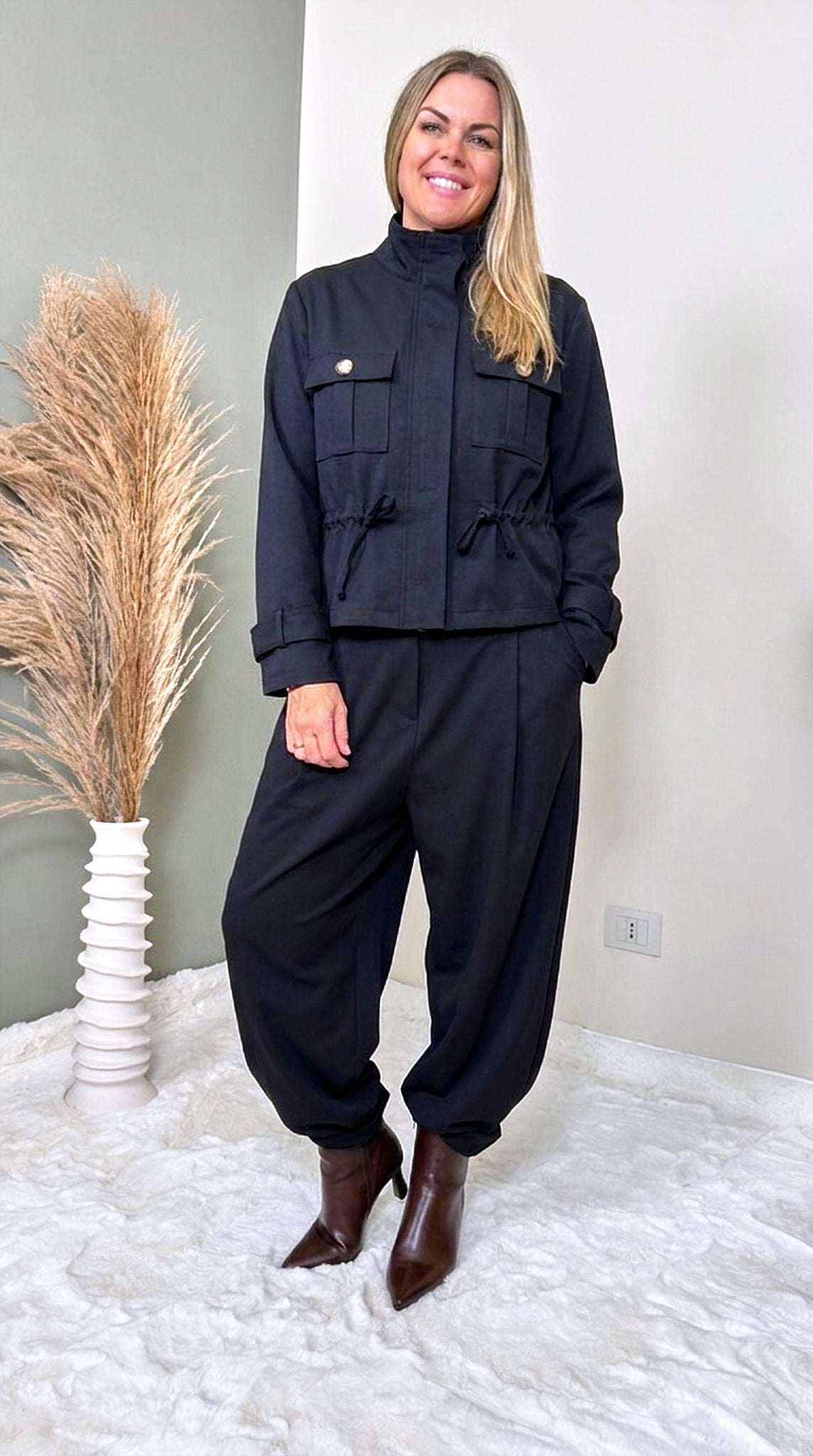 Kurze Jacke Solveig *Schwarz*
