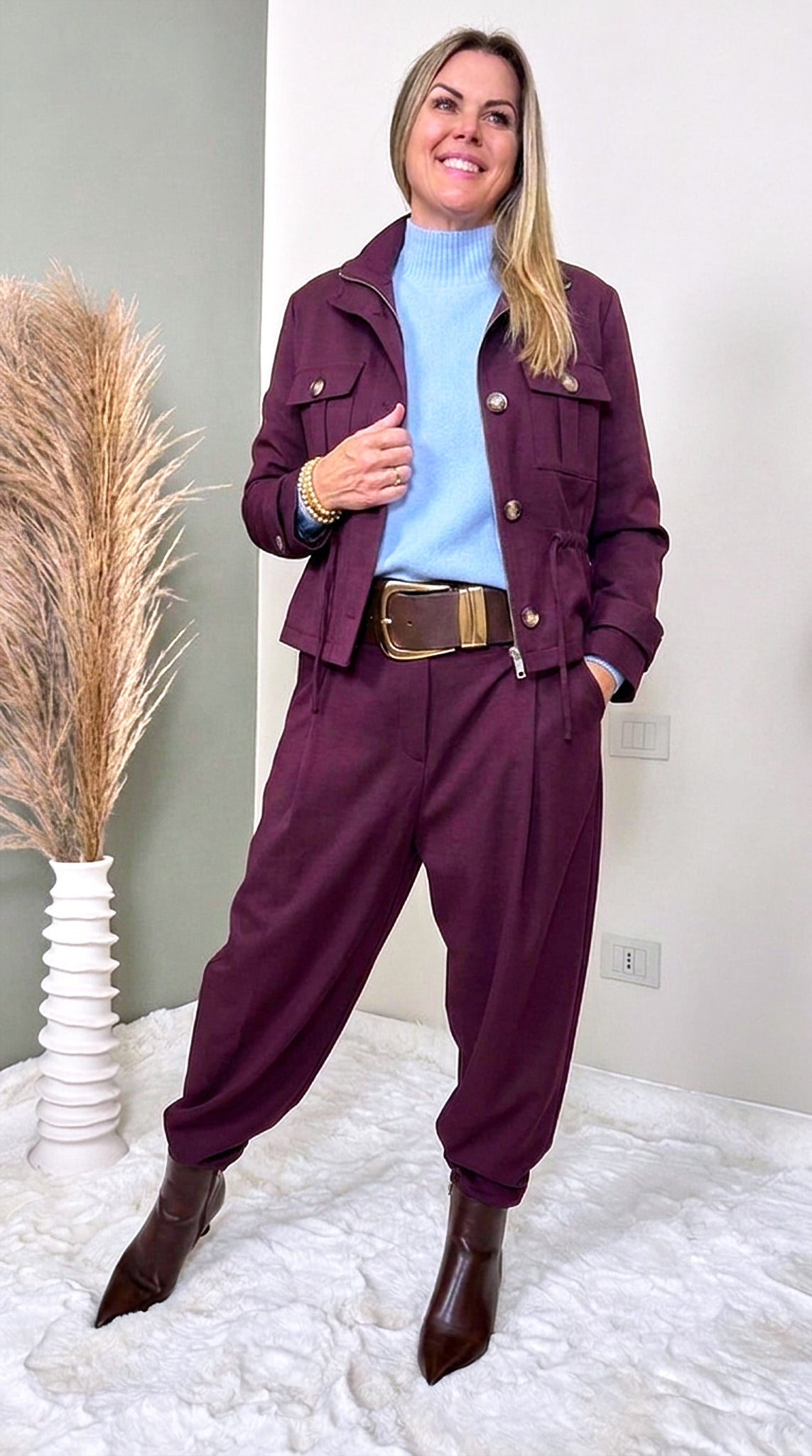 Kurze Jacke Solveig *Bordeaux*