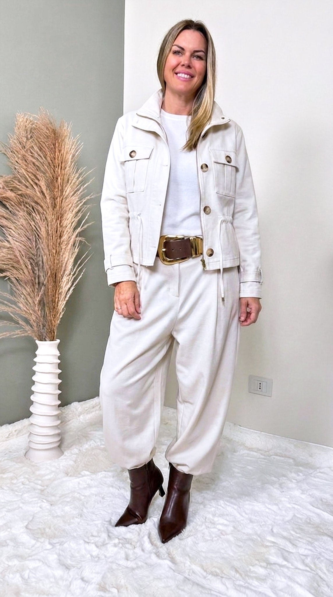 Kurze Jacke Solveig *Creme*