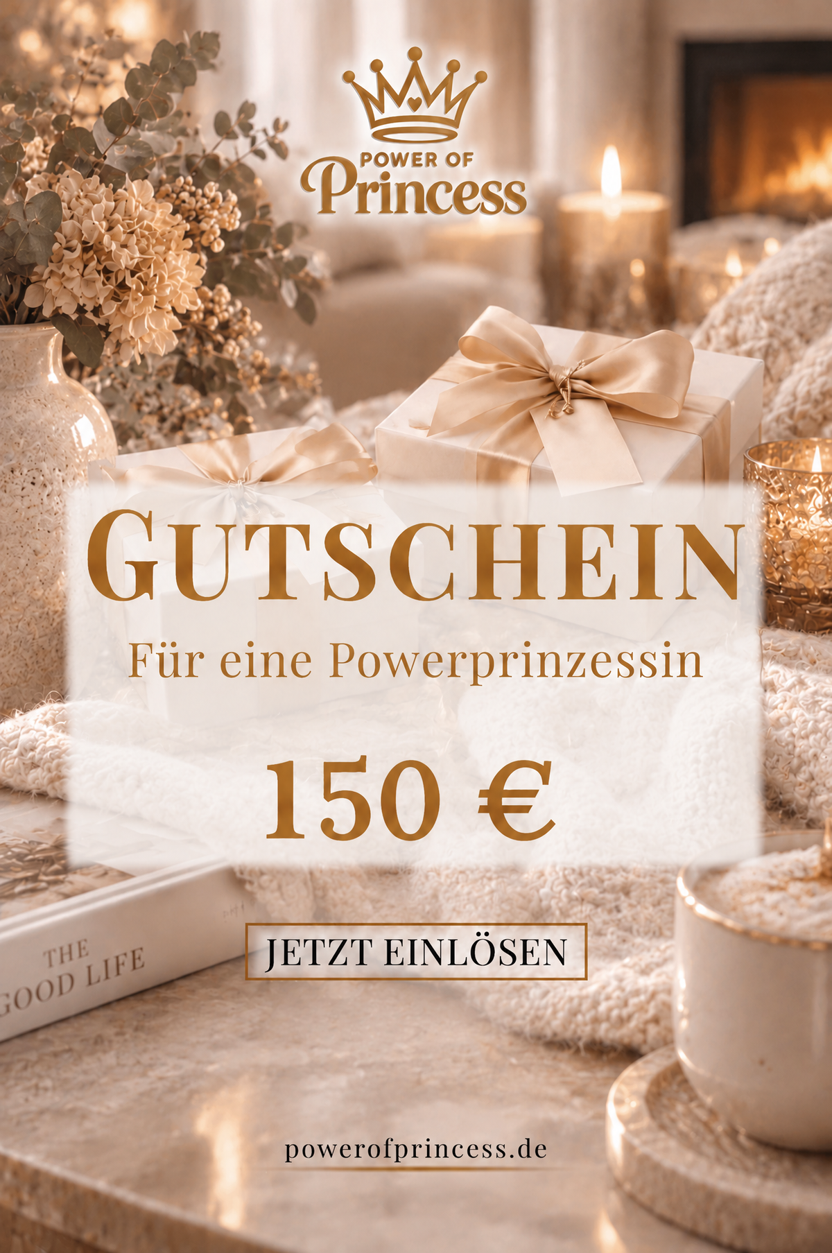 Geschenkgutschein Power of Princess 20 - 500 € - Power of Princess