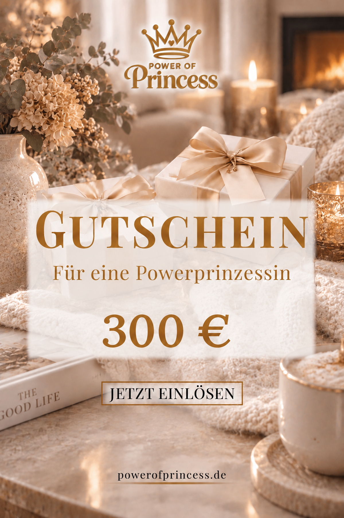 Geschenkgutschein Power of Princess 20 - 500 € - Power of Princess
