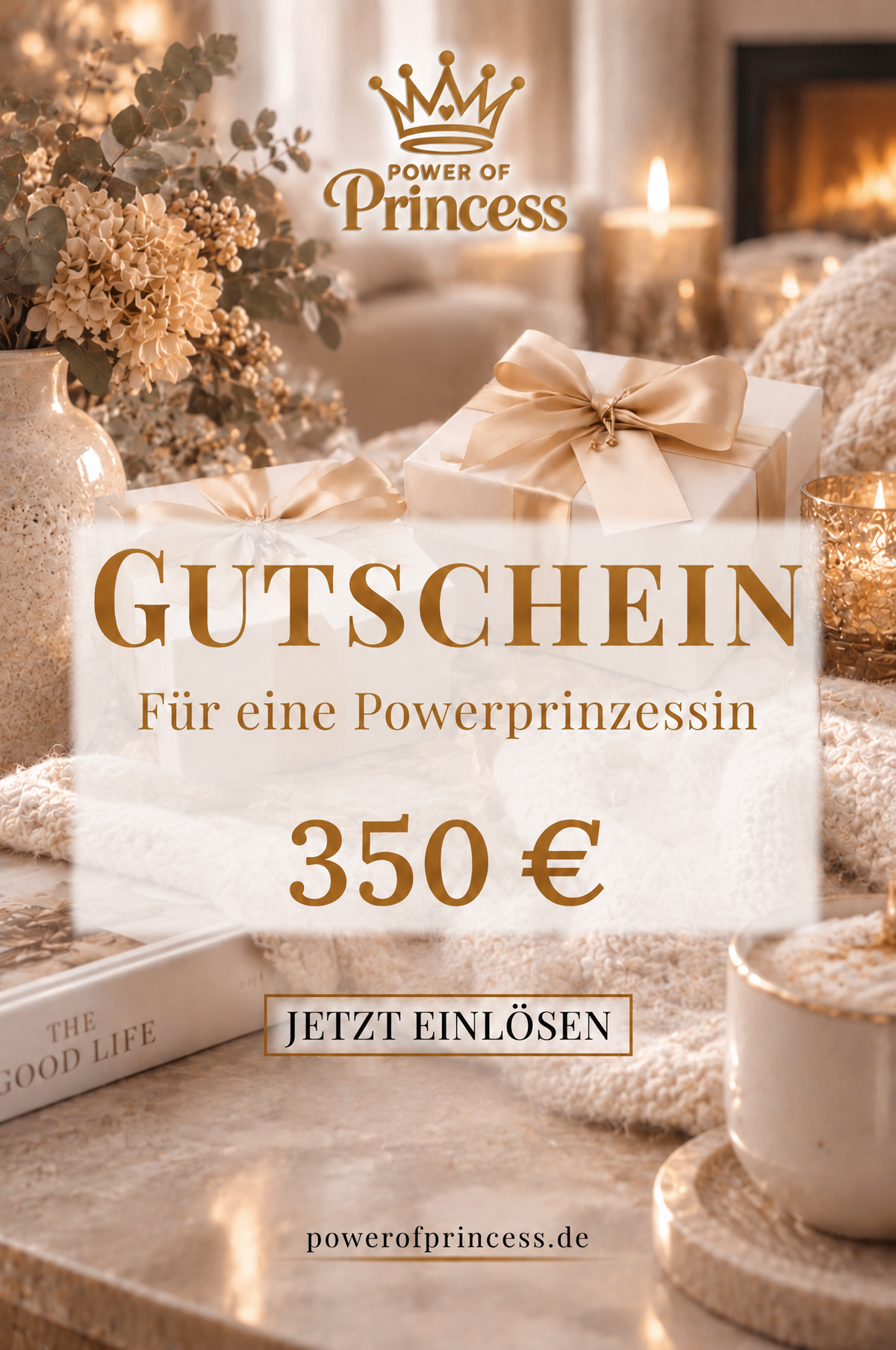 Geschenkgutschein Power of Princess 20 - 500 € - Power of Princess