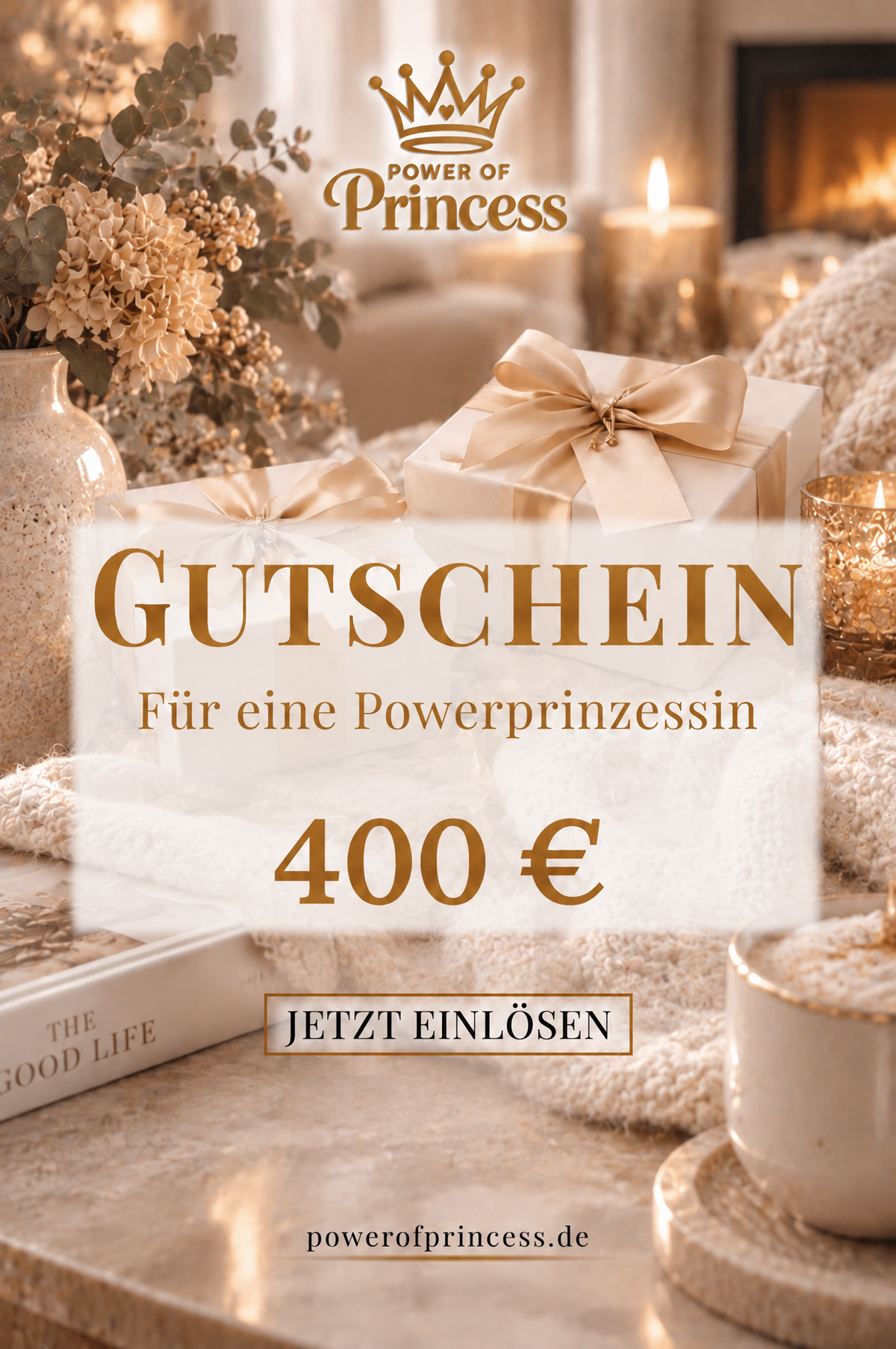Geschenkgutschein Power of Princess 20 - 500 € - Power of Princess