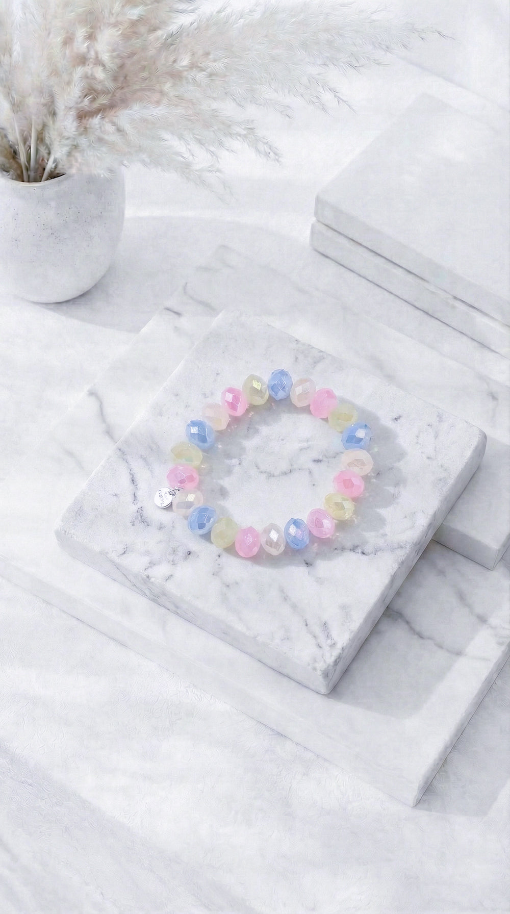 Perlenarmband Glittering *Pastell* (6 Farben)