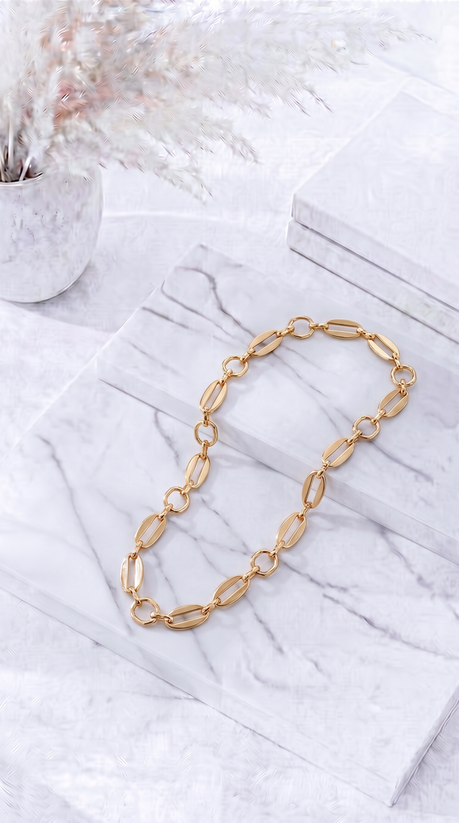 Lange Halskette Clear Chic *Gold*
