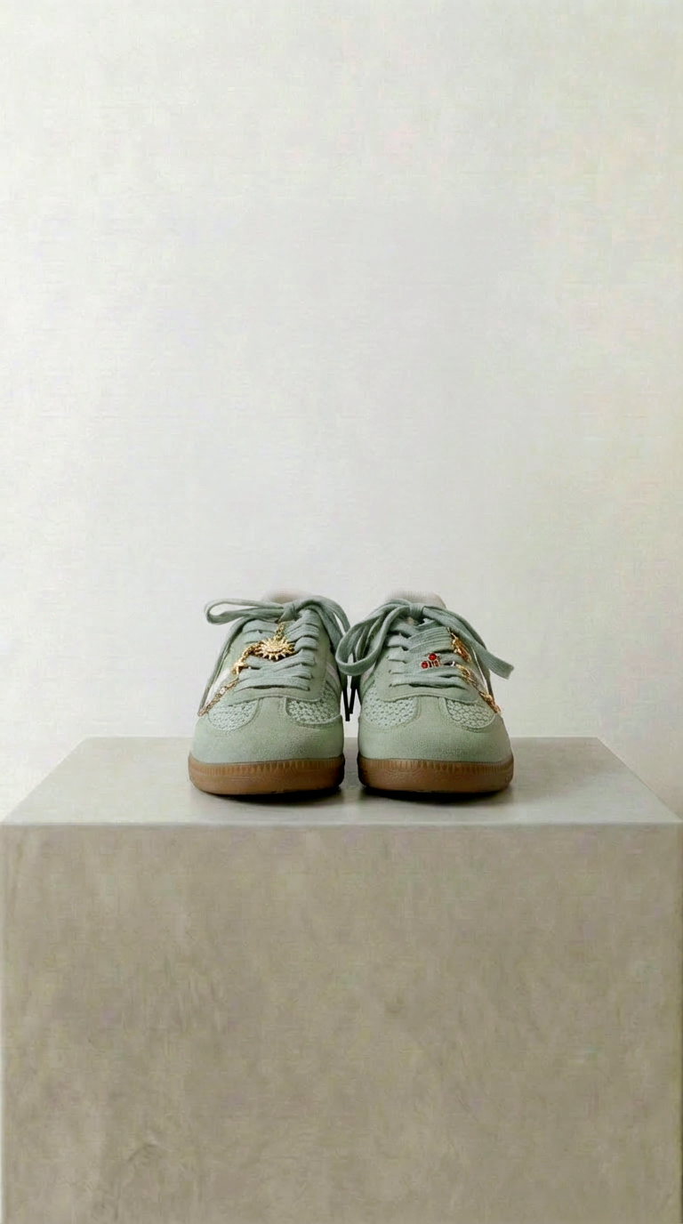 Sneaker Cute Charms *Salbei*