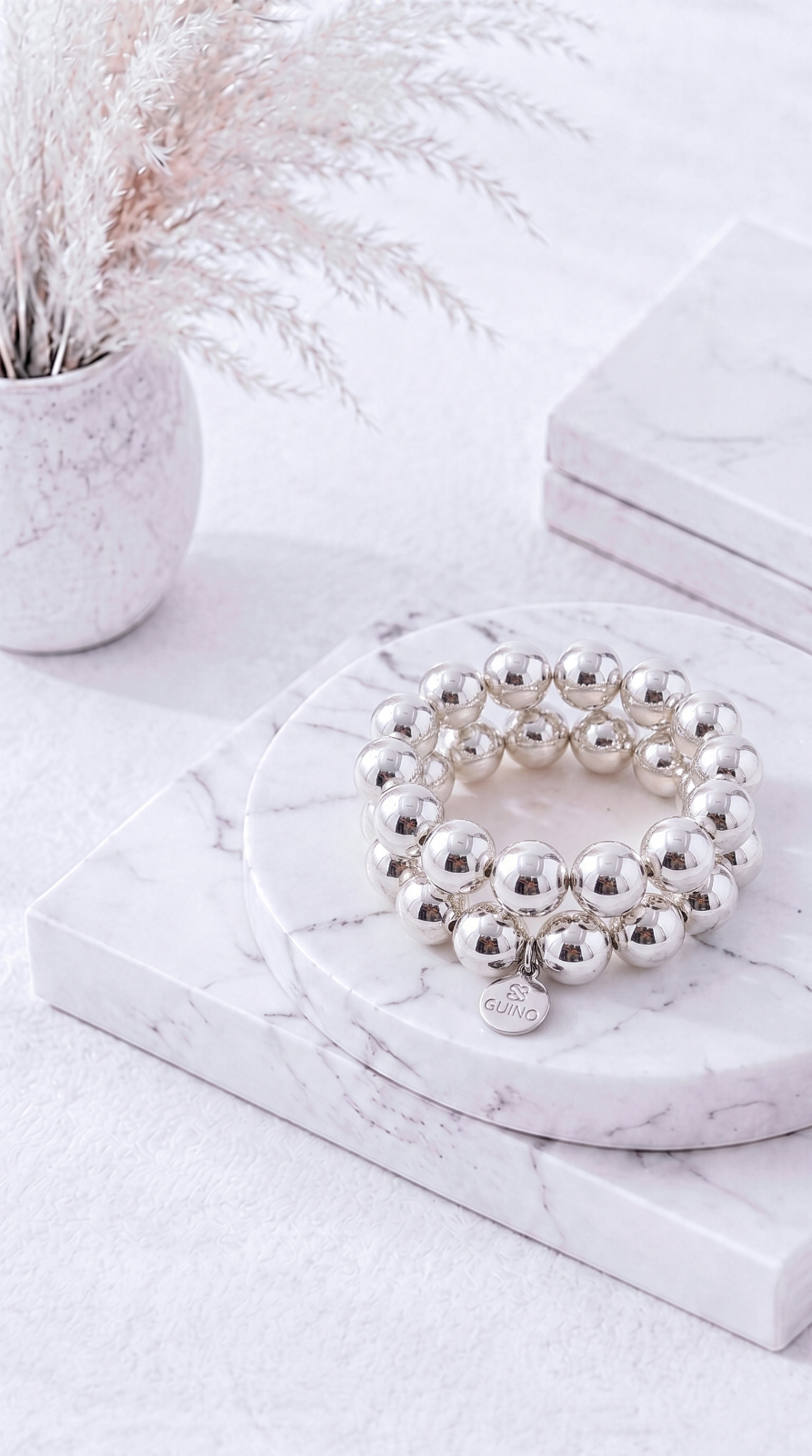 Perlenarmband Big Basic *Silber*