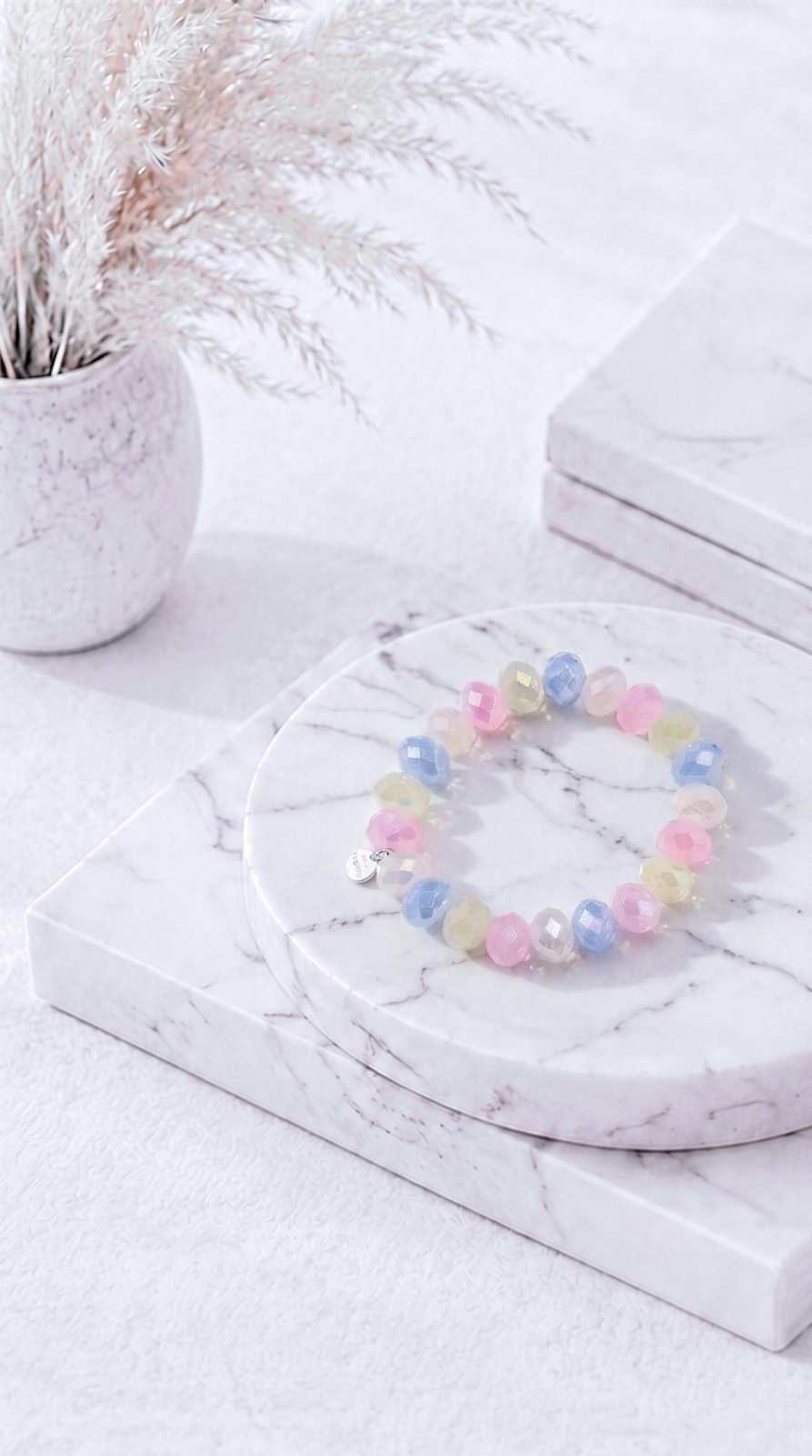 Perlenarmband Glittering *Pastell* (6 Farben)