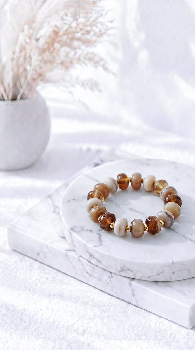 Perlenarmband Summer Beads *Beige*