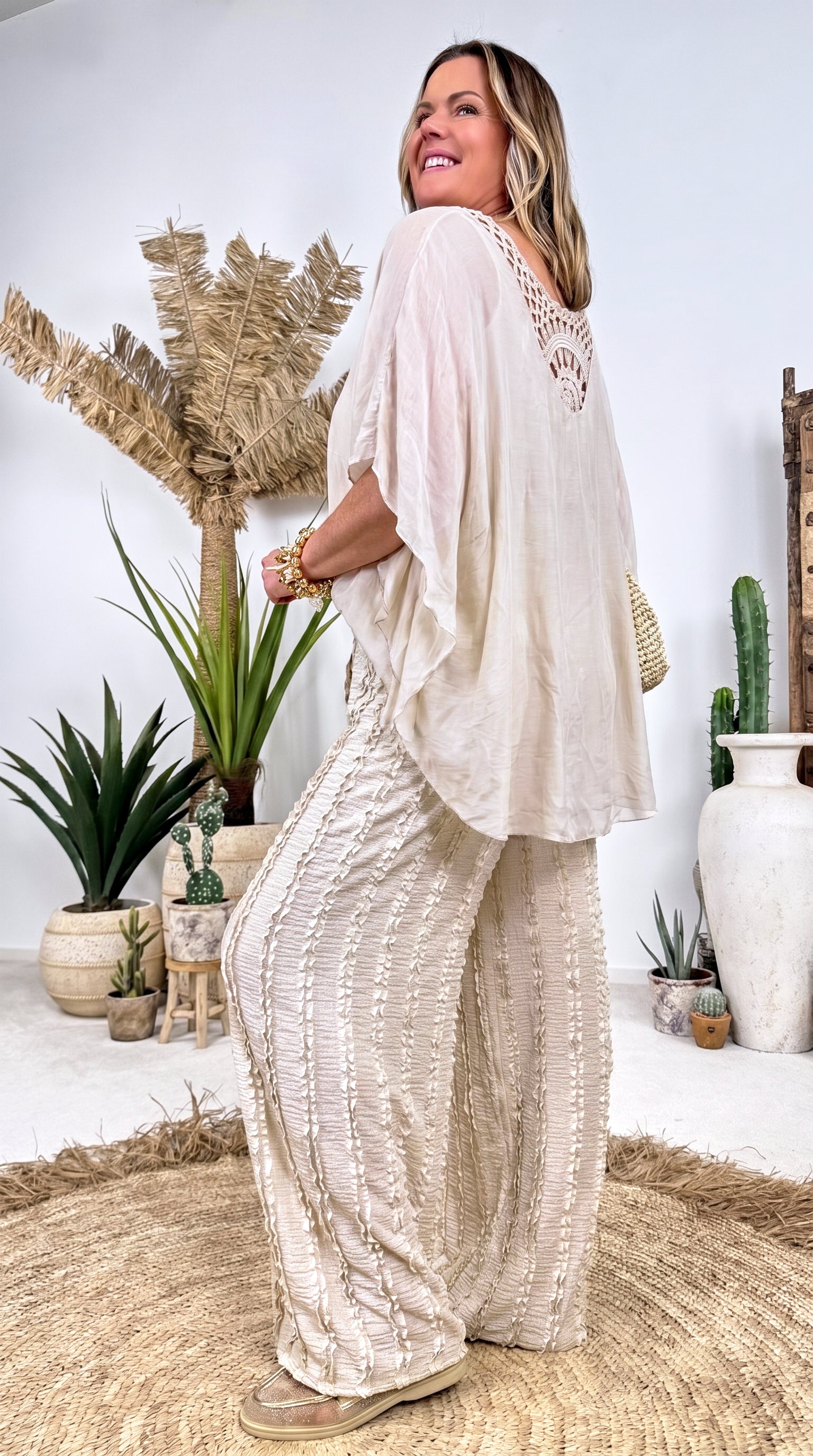 Bluse Hidden Love *Beige*