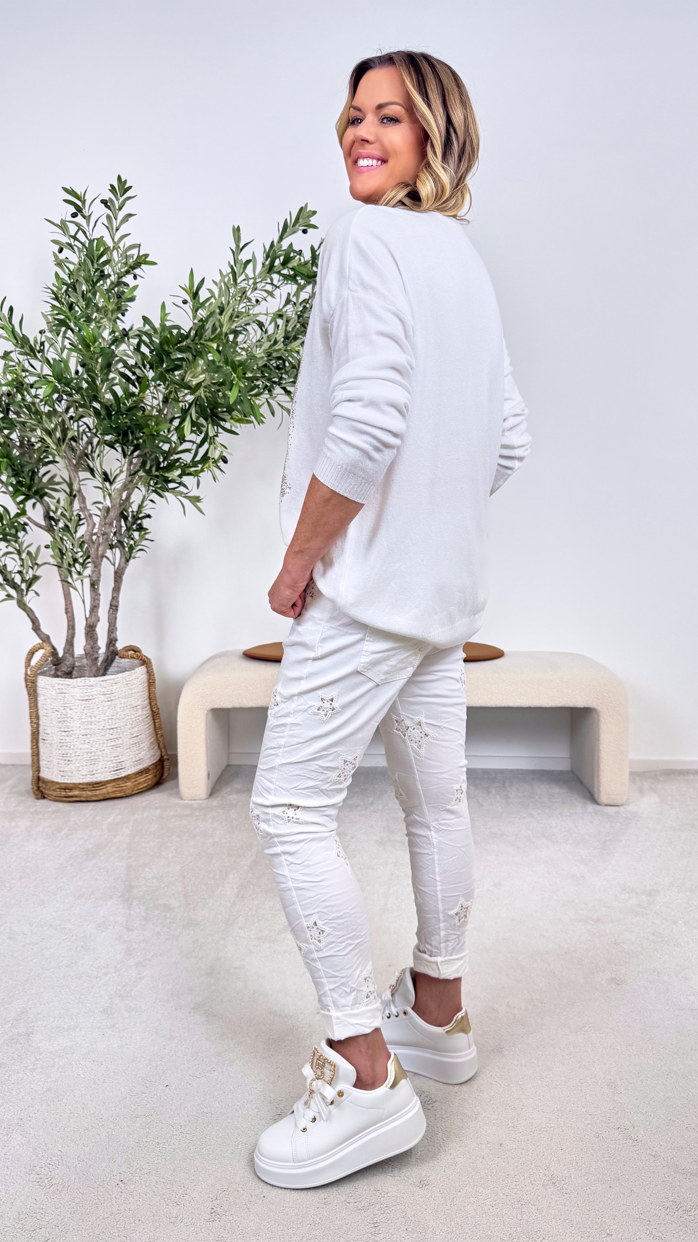 Jogpants Cosmic Shine *Weiß*