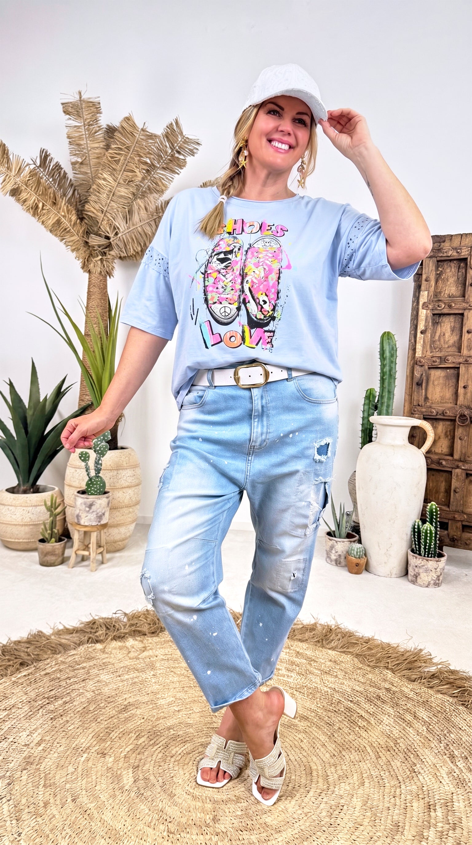T-Shirt Sweet Sneaker *Blau*