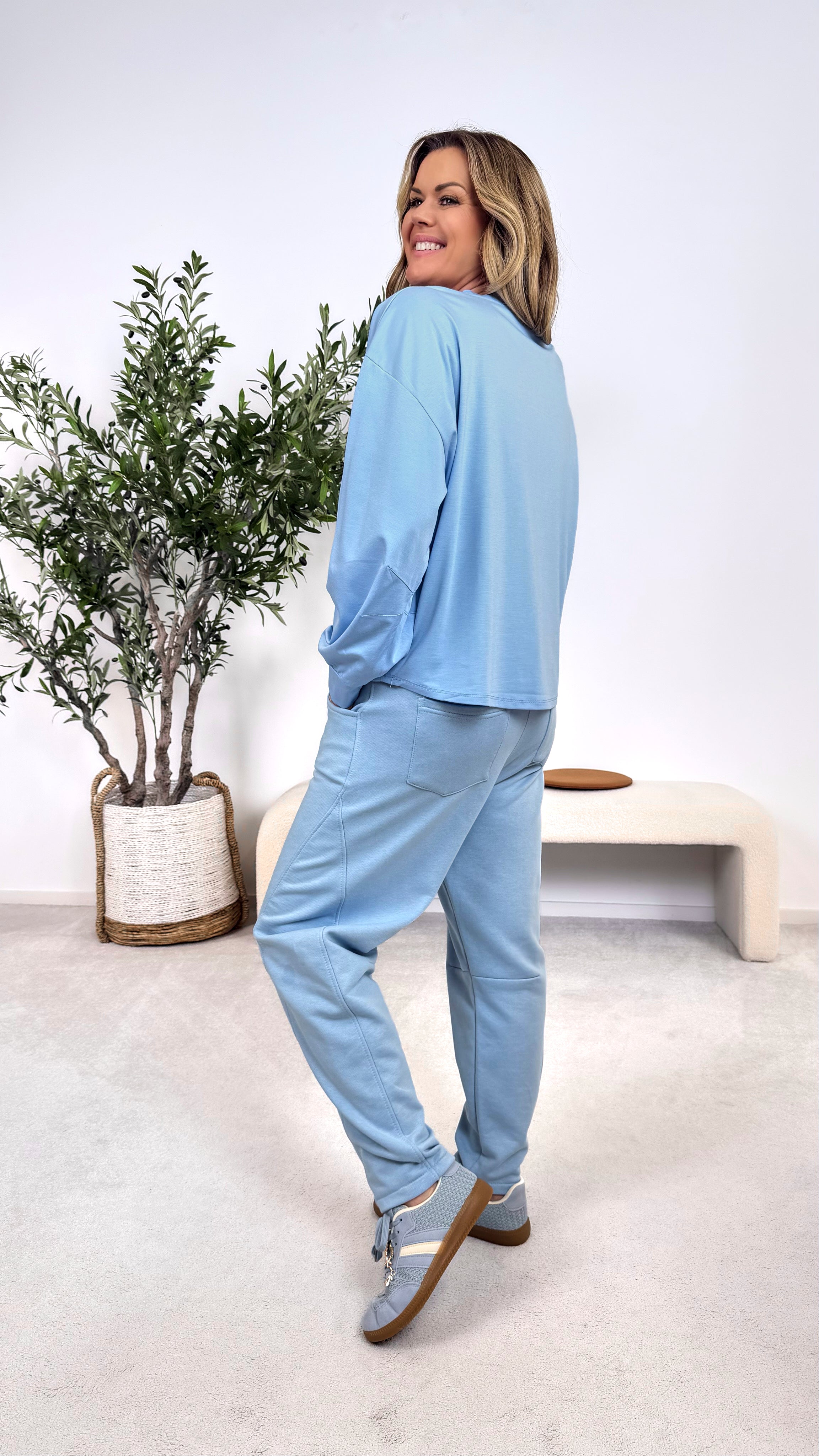 Langarmshirt Pure Love *Blau*