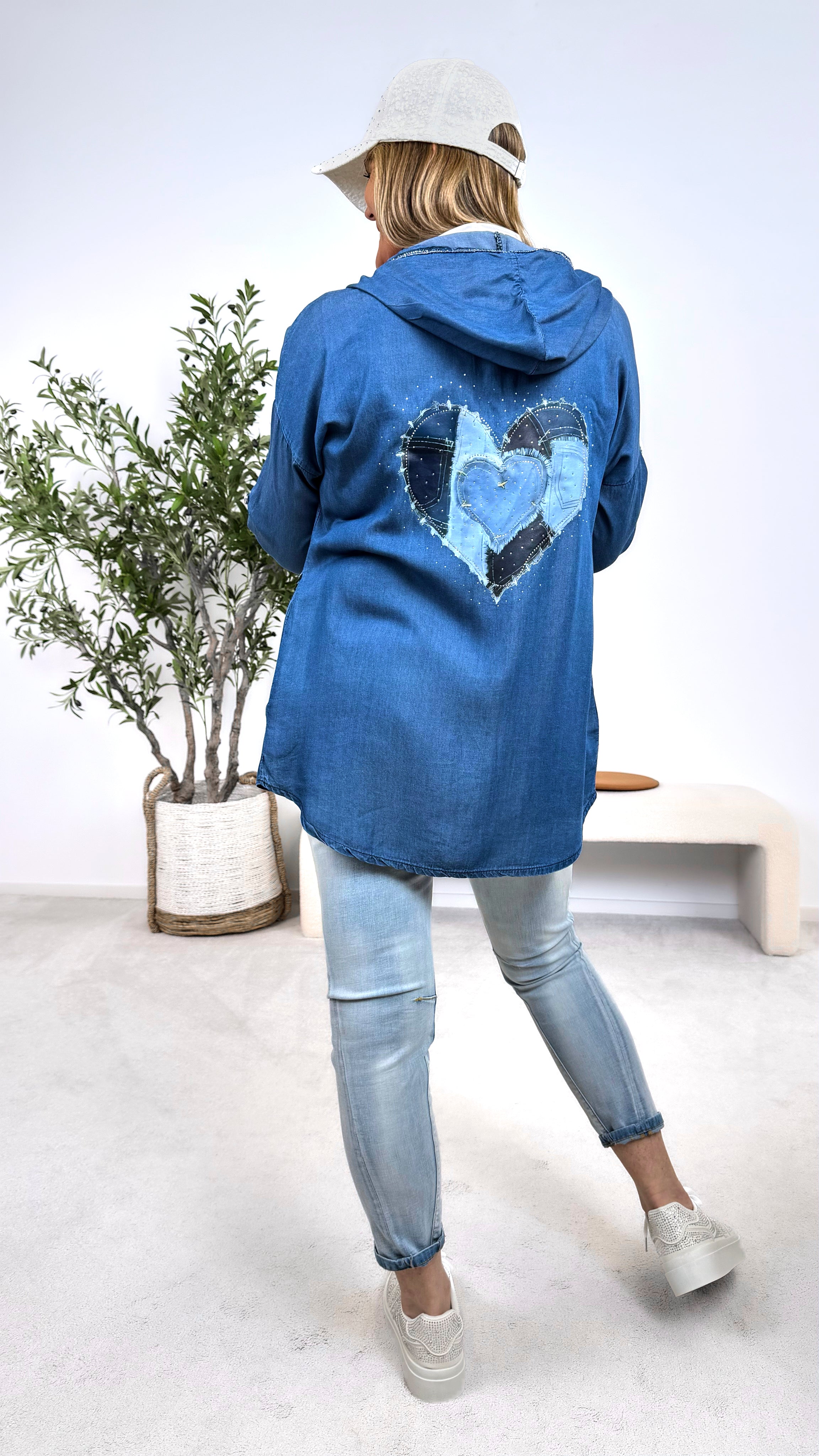 Bluse Power Girl *Dunkelblau*