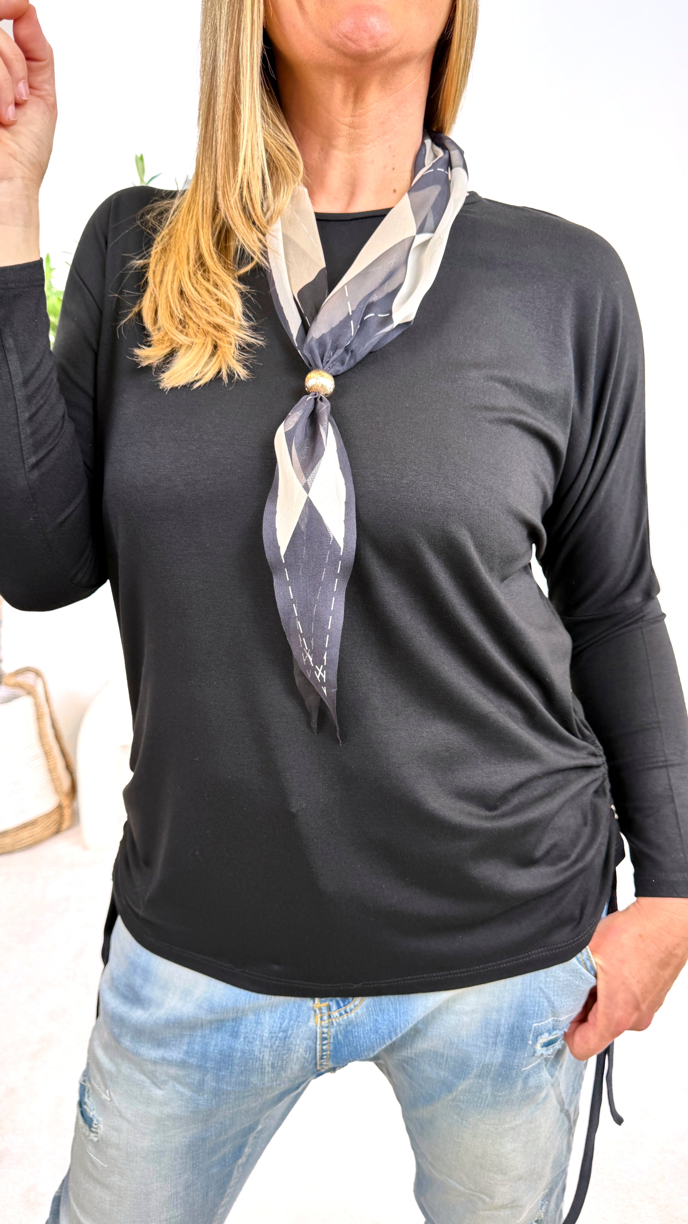 Langarmshirt Casual Grace *Schwarz*