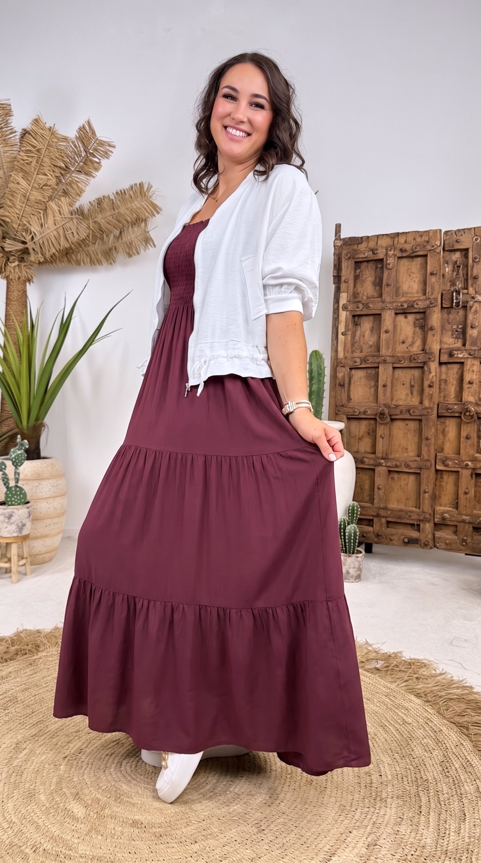 Langes Kleid Haiku *Bordaux*