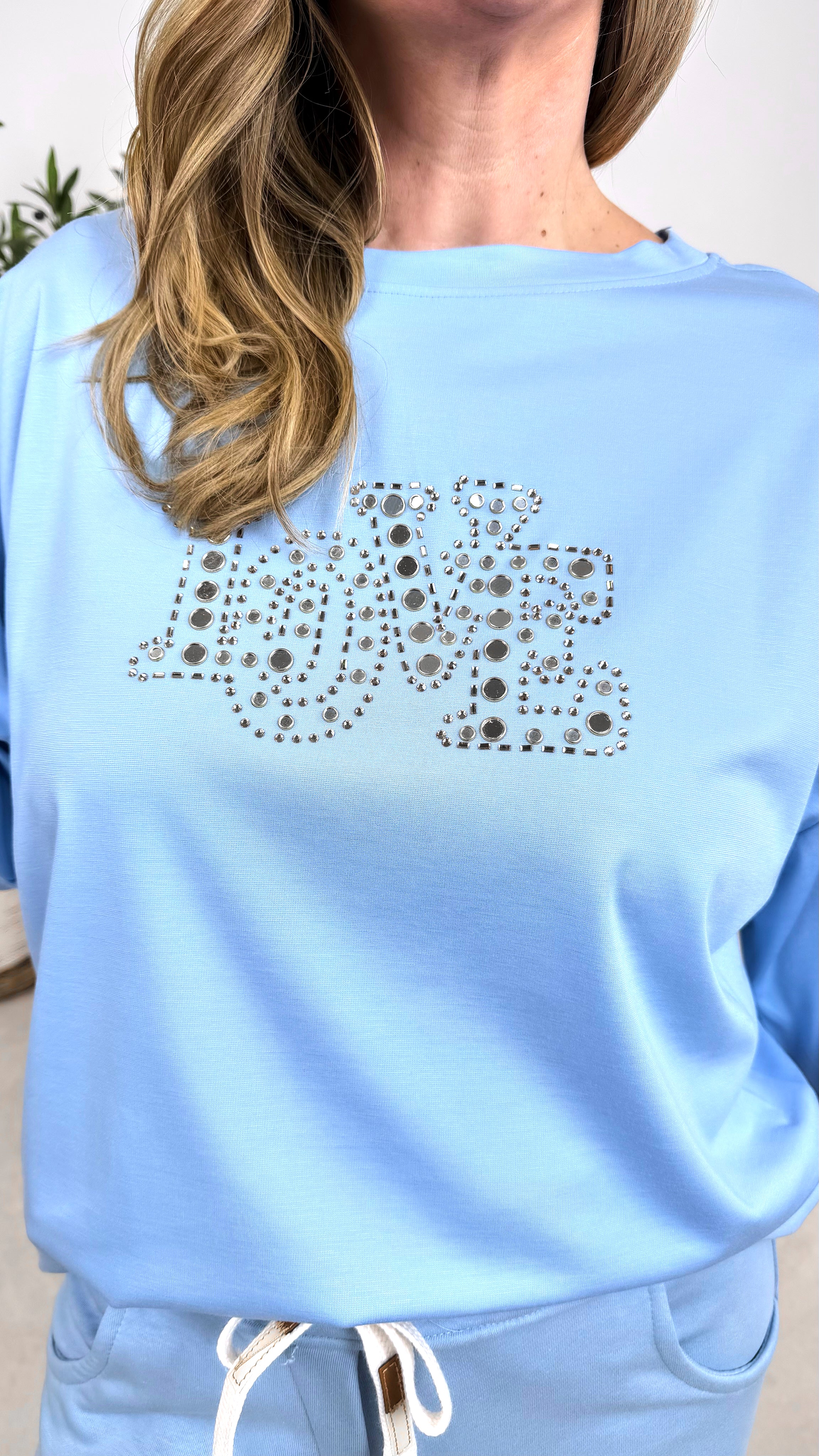Langarmshirt Pure Love *Blau*