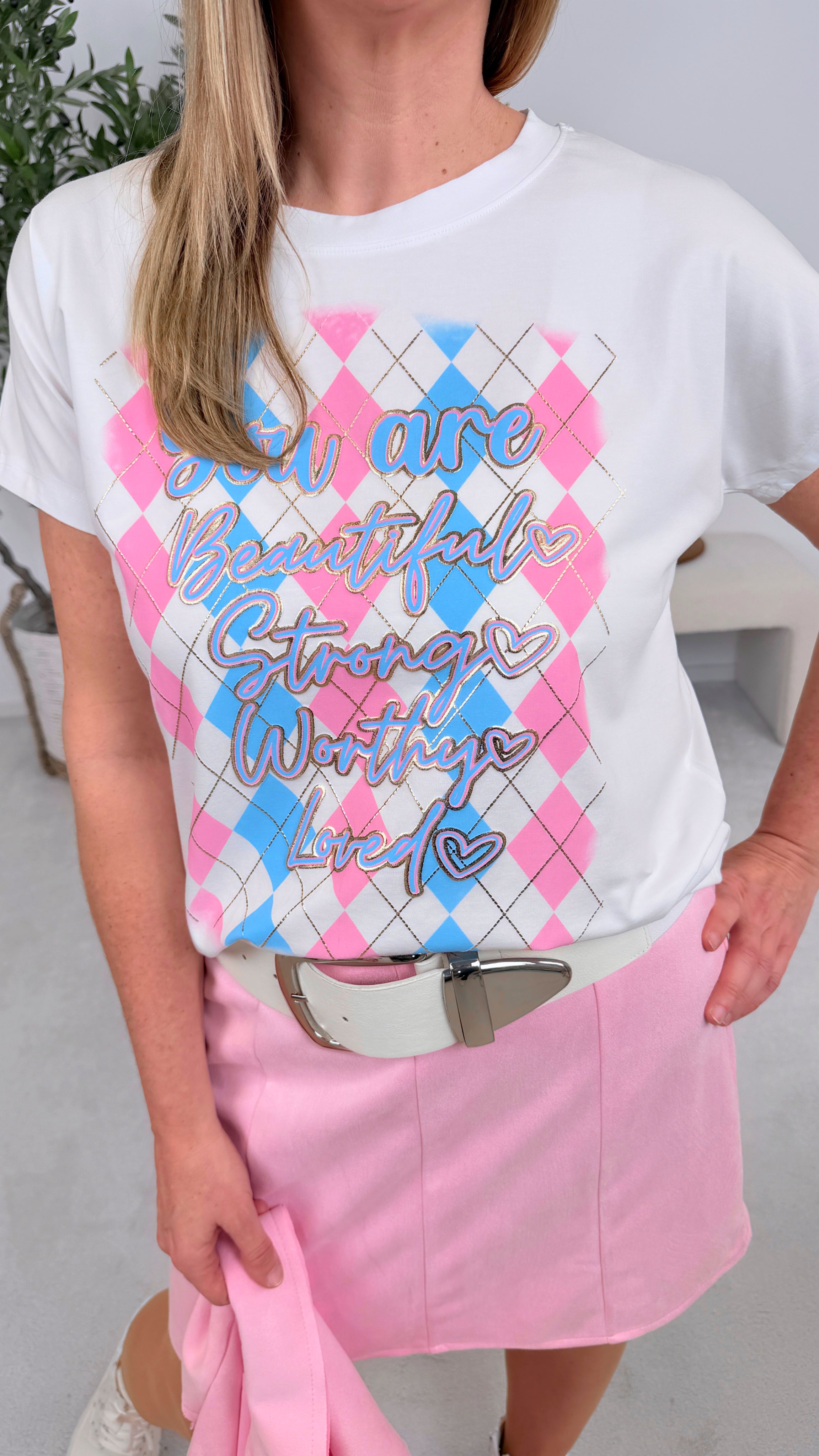 T-Shirt You Are Beautiful *Rosa*