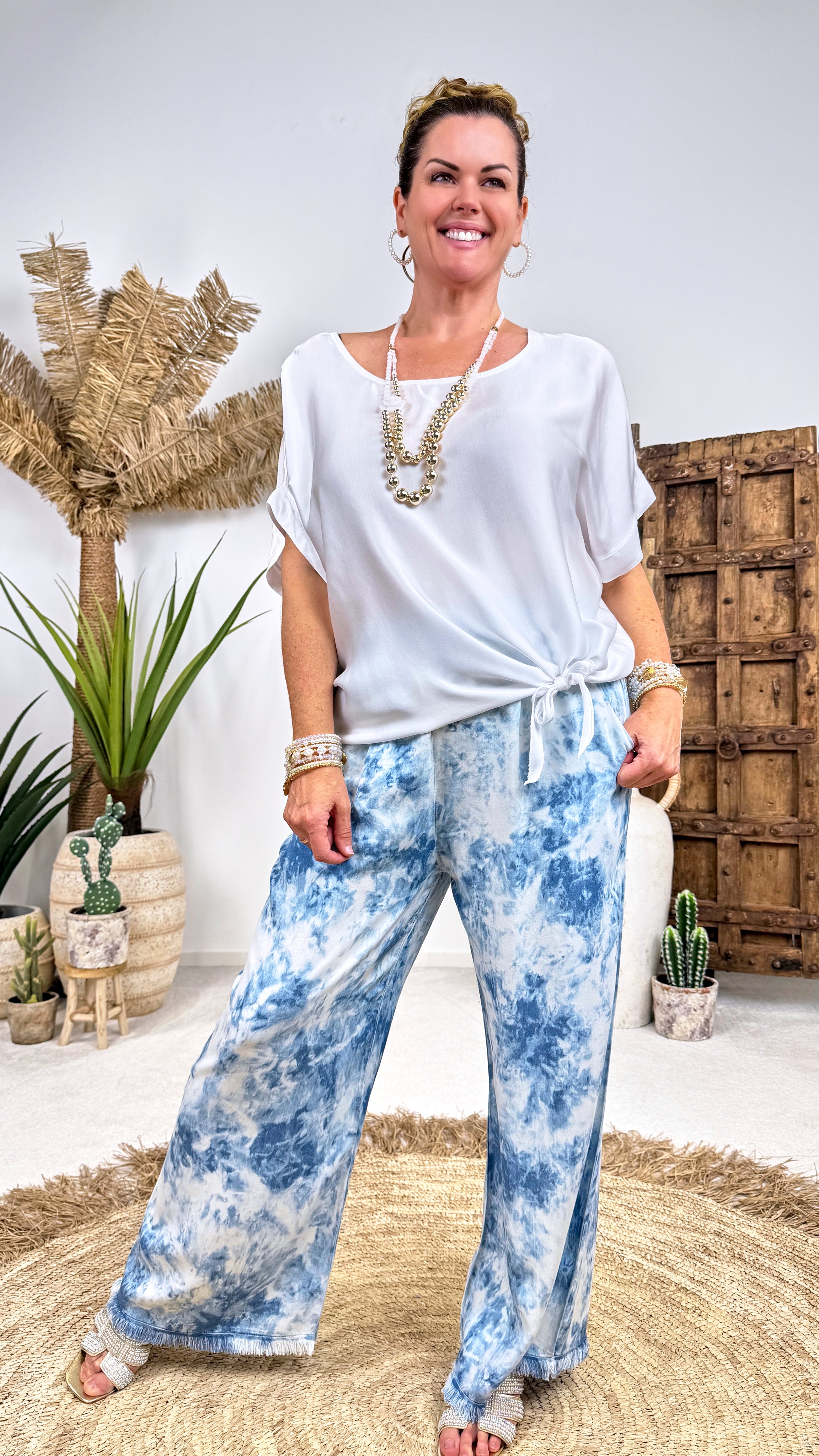 Blusenshirt Bella Knot *Weiß*