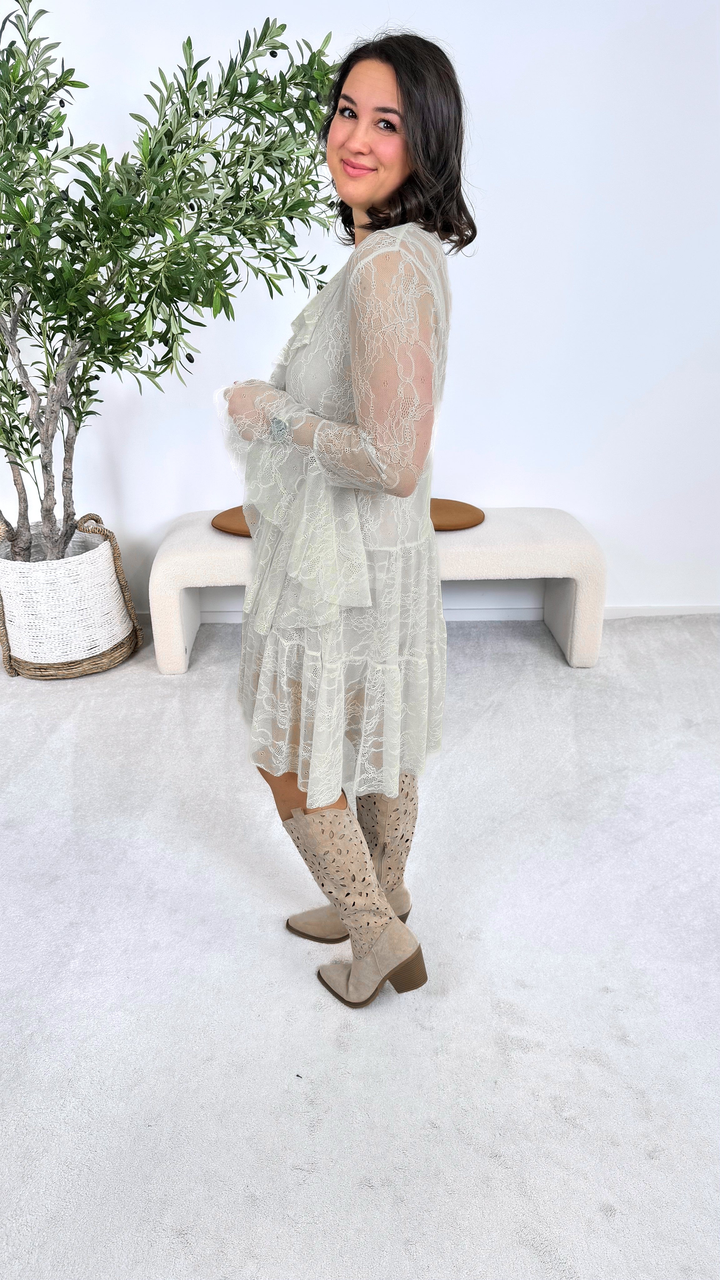 Tunika-Kleid Royal Lace *Beige*