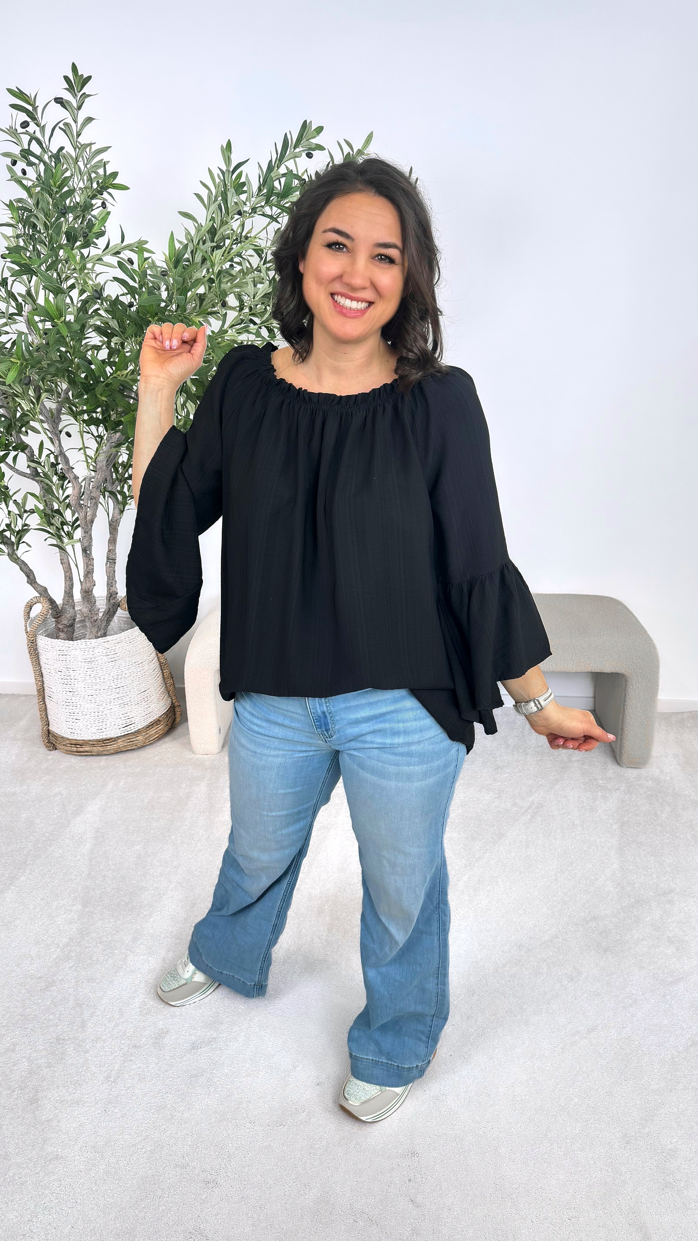 Blusenshirt Lovely Escape *Schwarz*