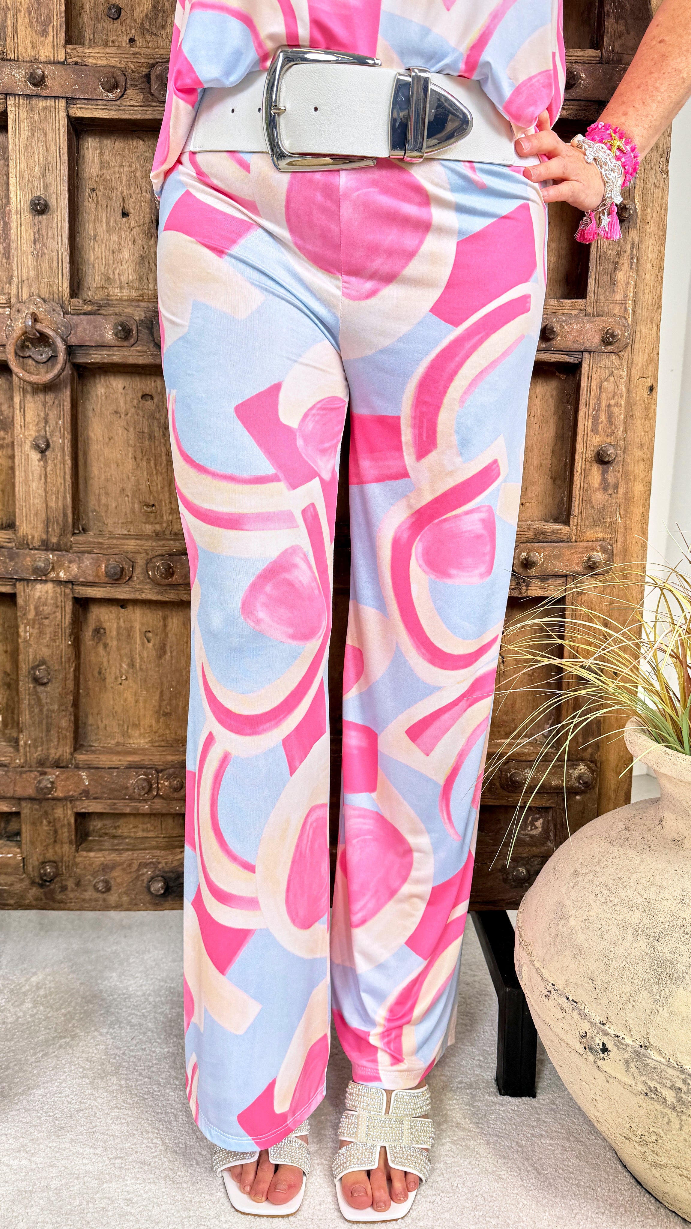 Culotte Hose Color Beach *Pink/Blau*