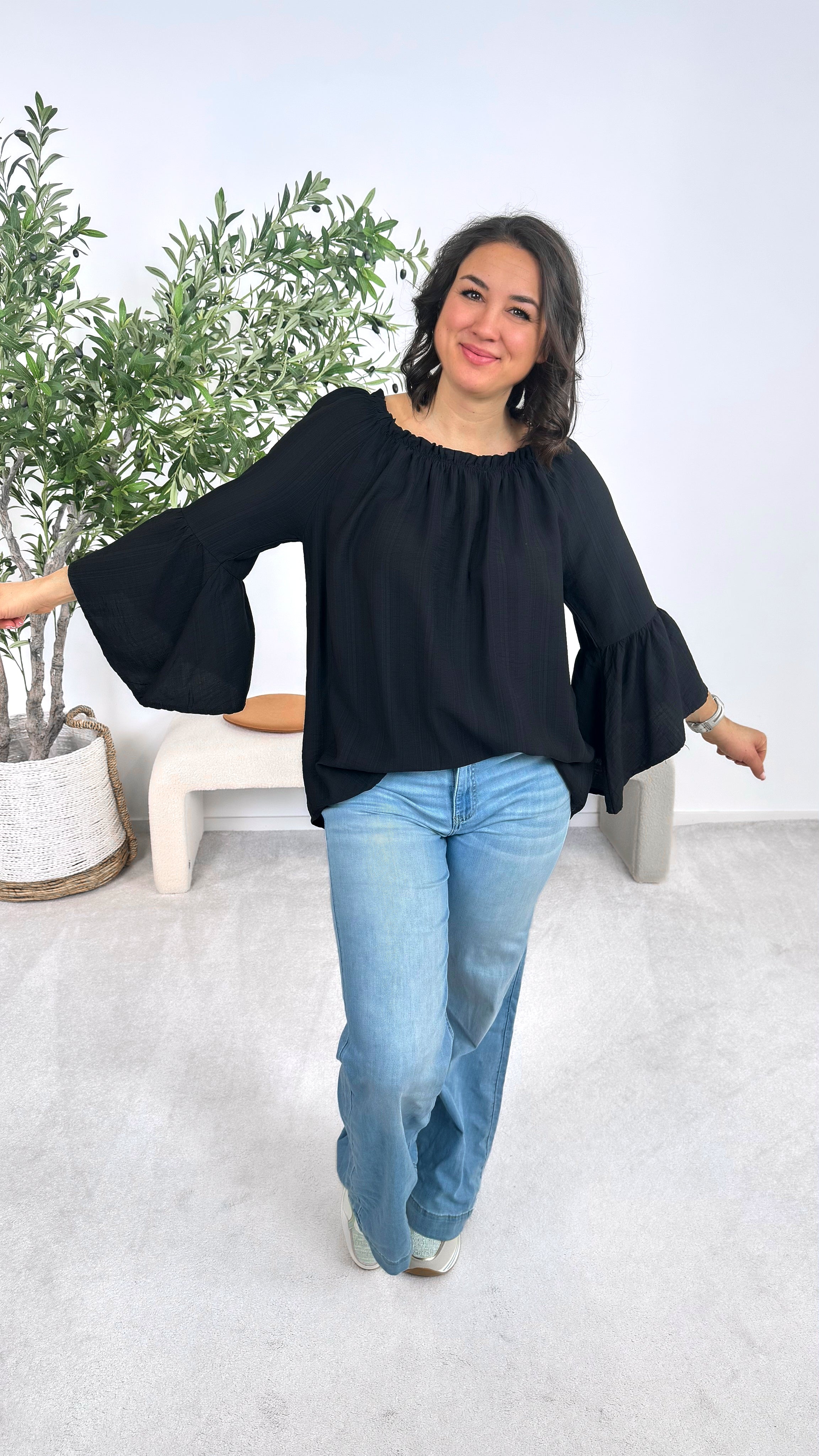 Blusenshirt Lovely Escape *Schwarz*