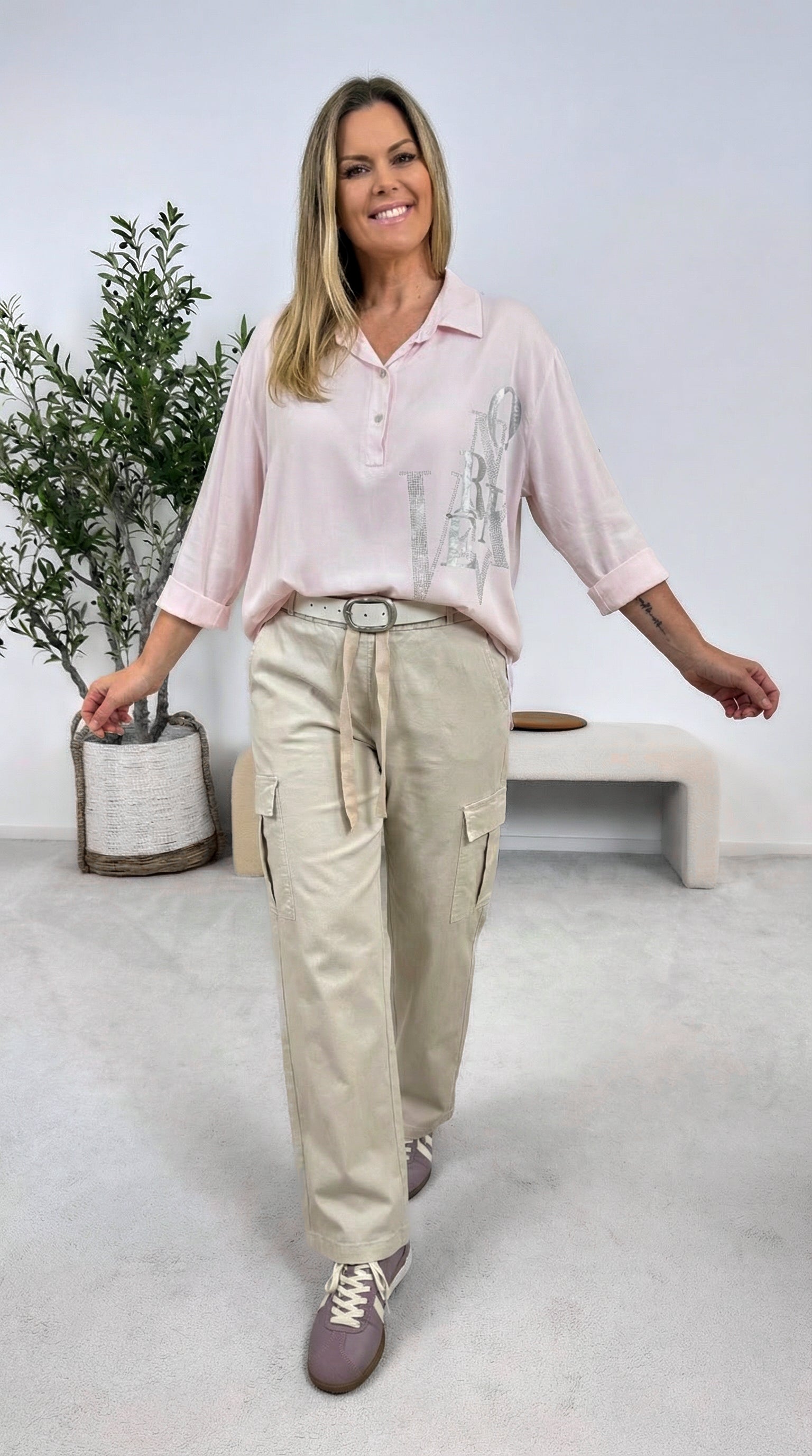 Hose Cargo Crush *Beige*