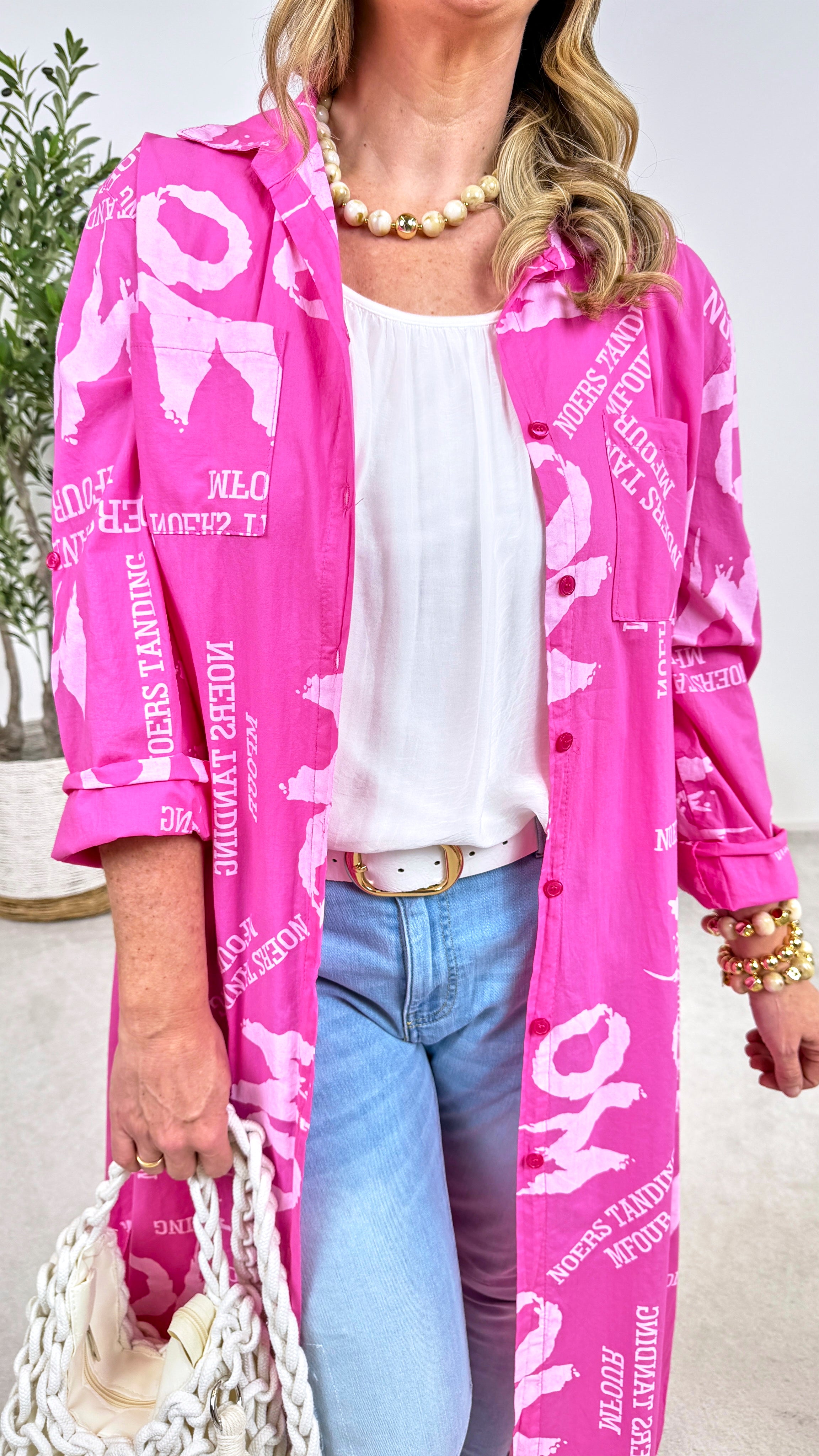 Kaftan Wild Message *Pink*
