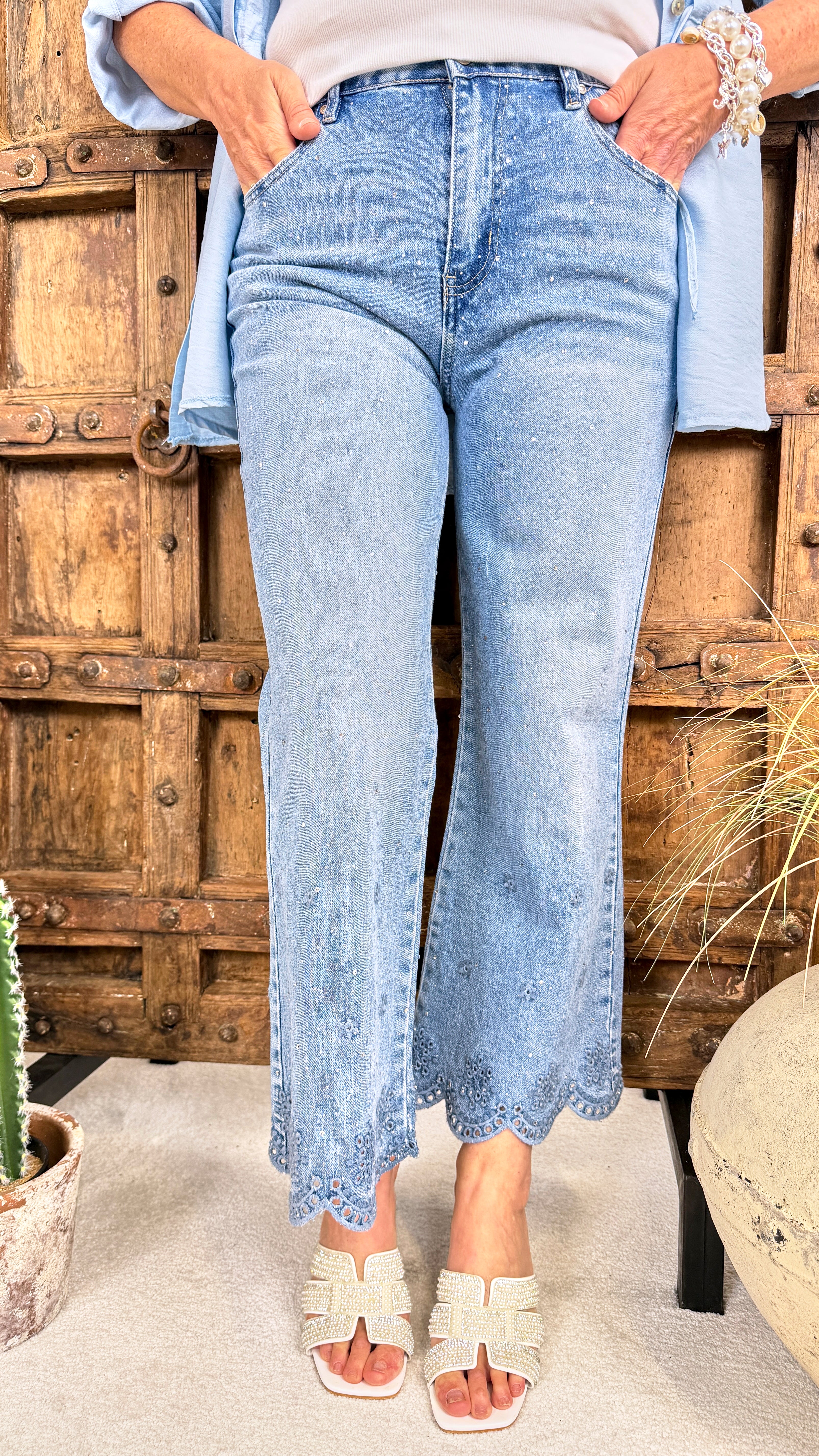 Jeans Sparkle Fit  *Blau* (MC-5385) (lieferbar ab 24.4.26)