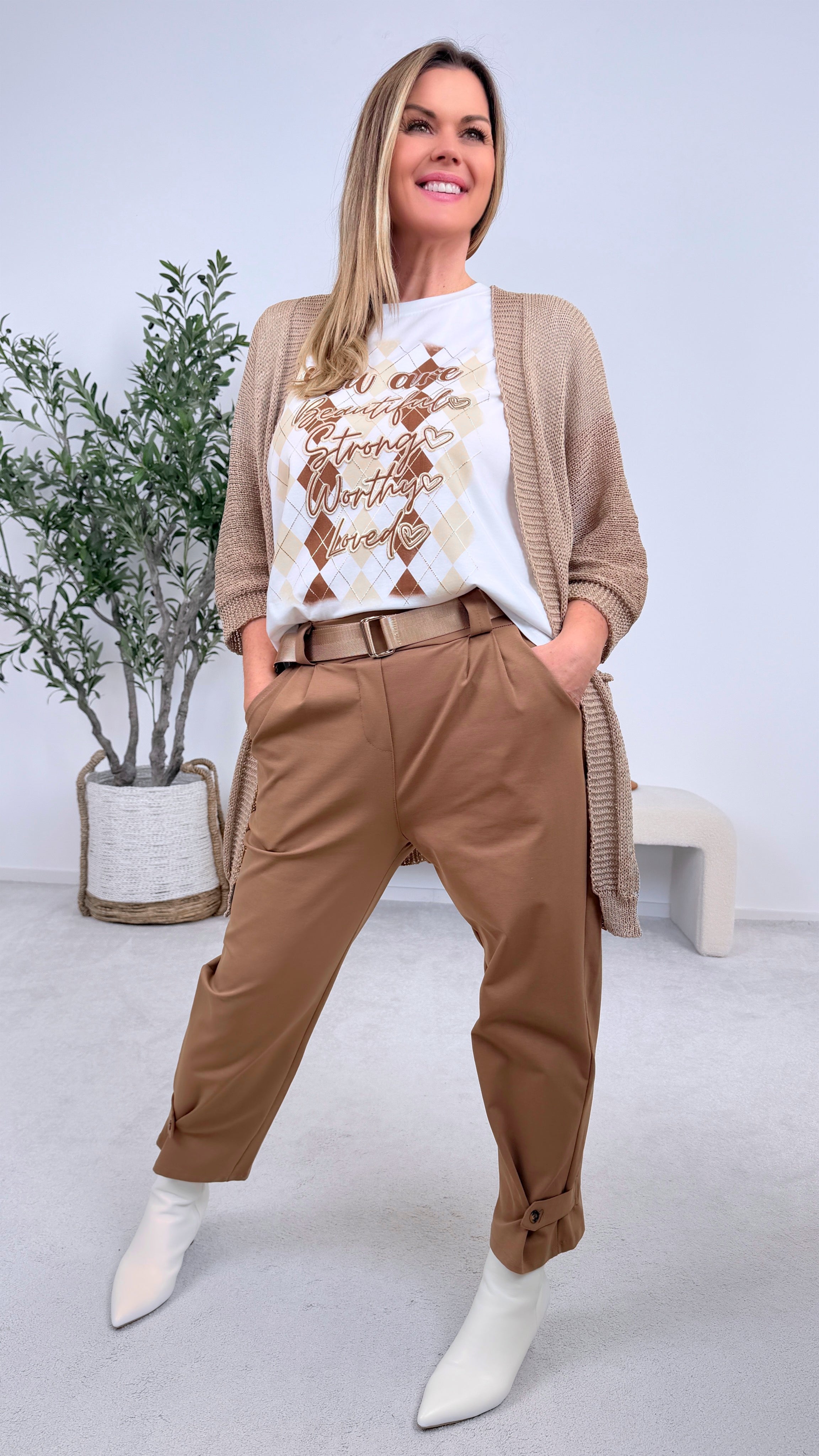 T-Shirt You Are Beautiful *Camel*