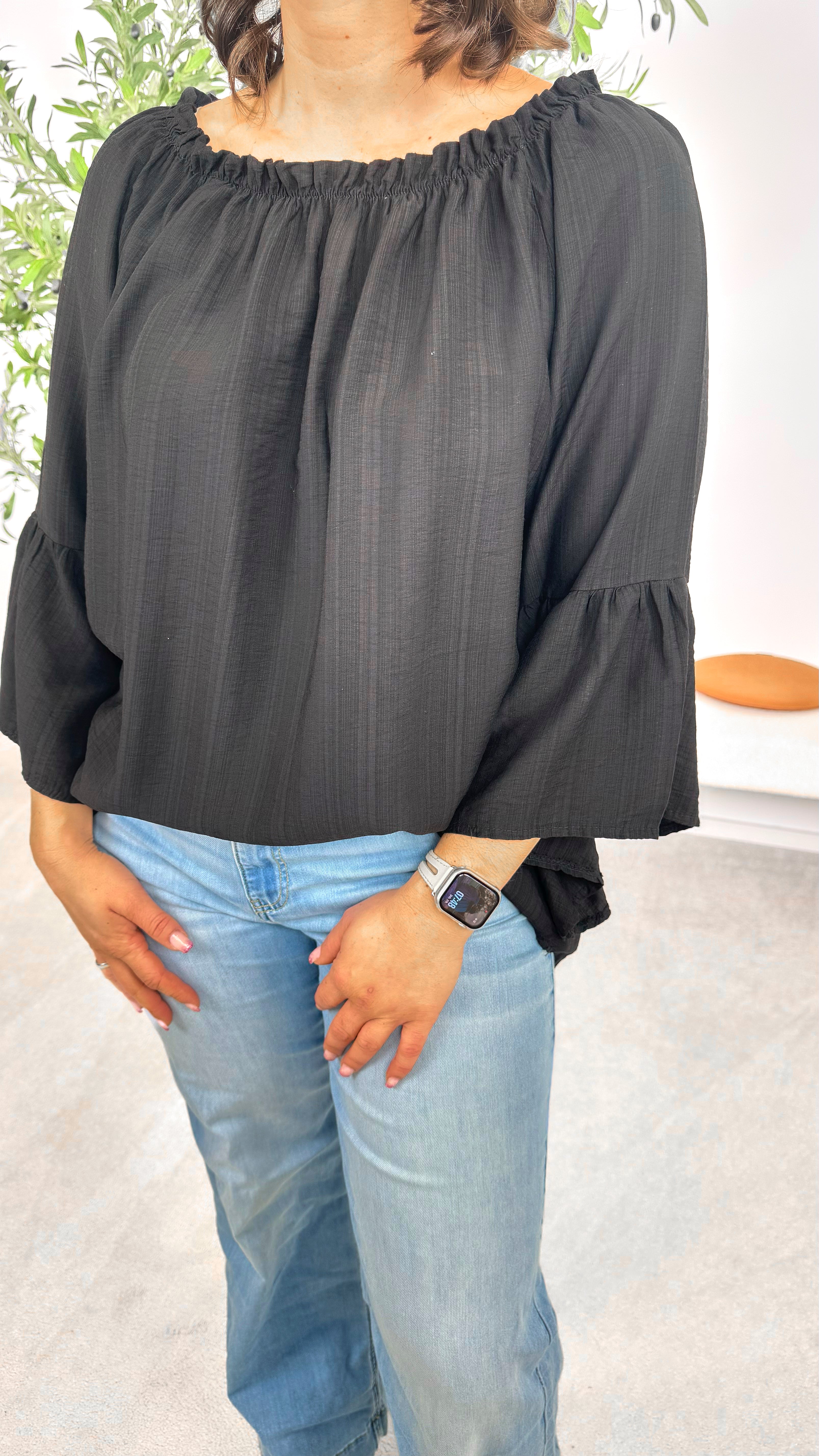 Blusenshirt Lovely Escape *Schwarz*