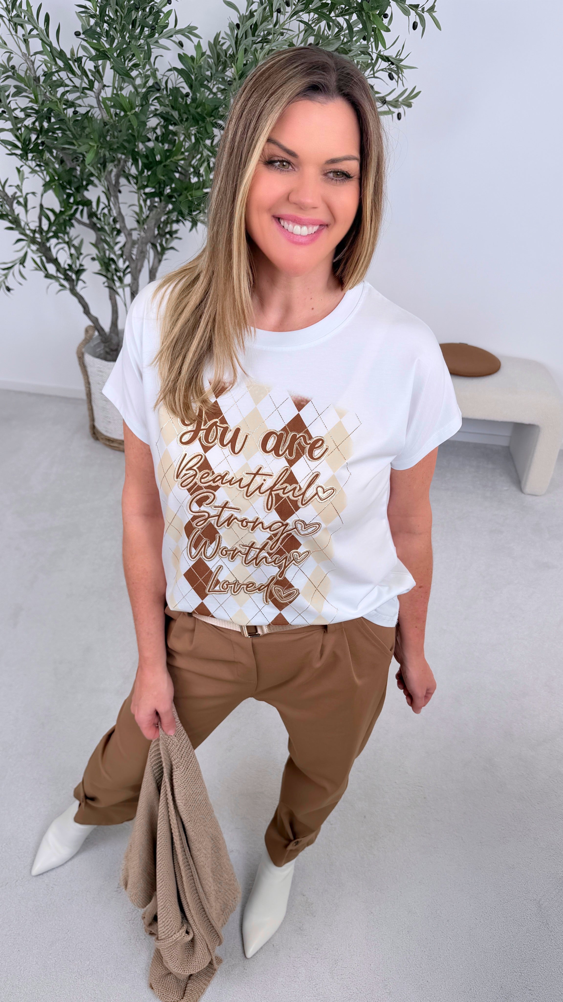 T-Shirt You Are Beautiful *Camel*