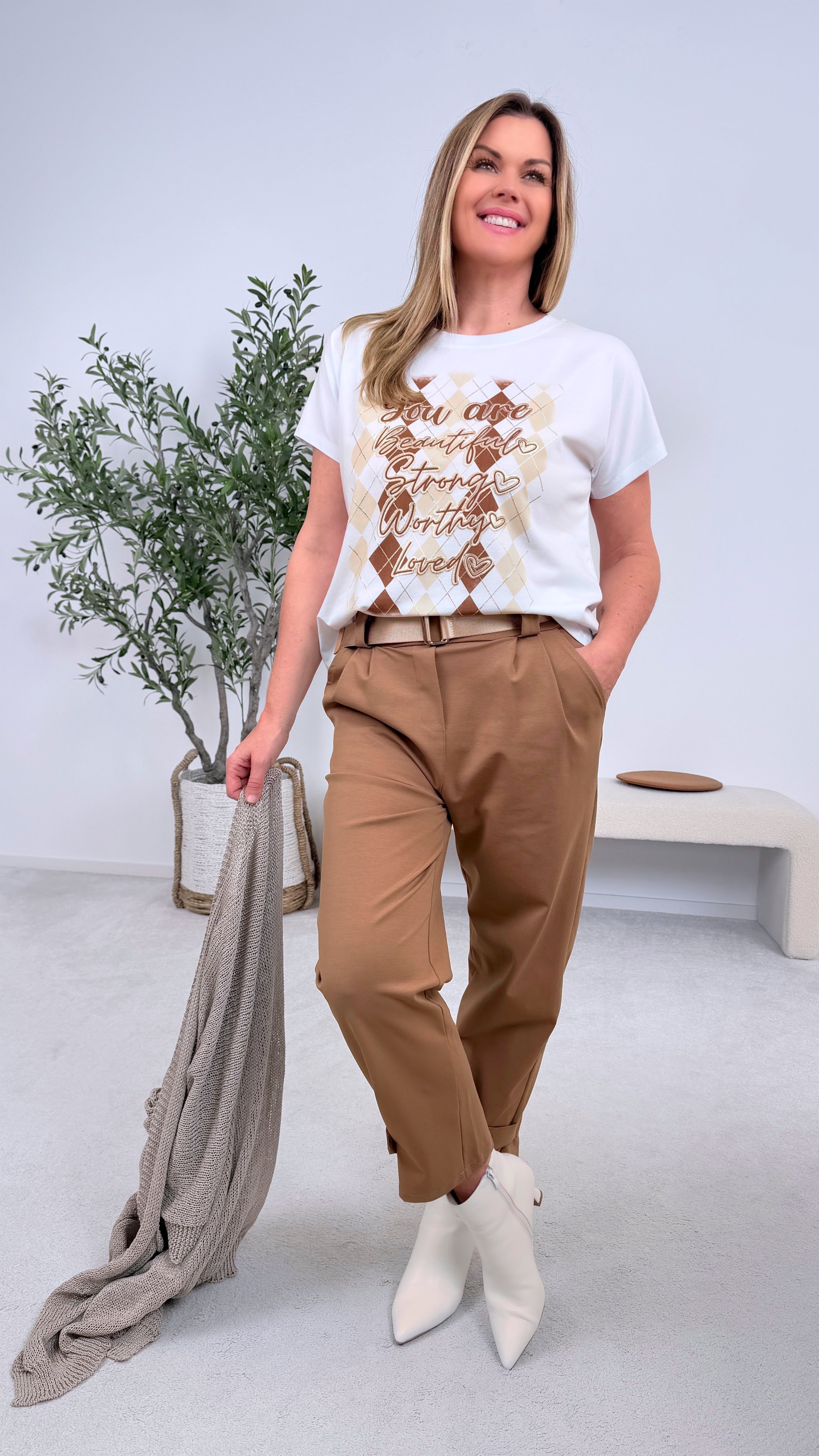 T-Shirt You Are Beautiful *Camel*