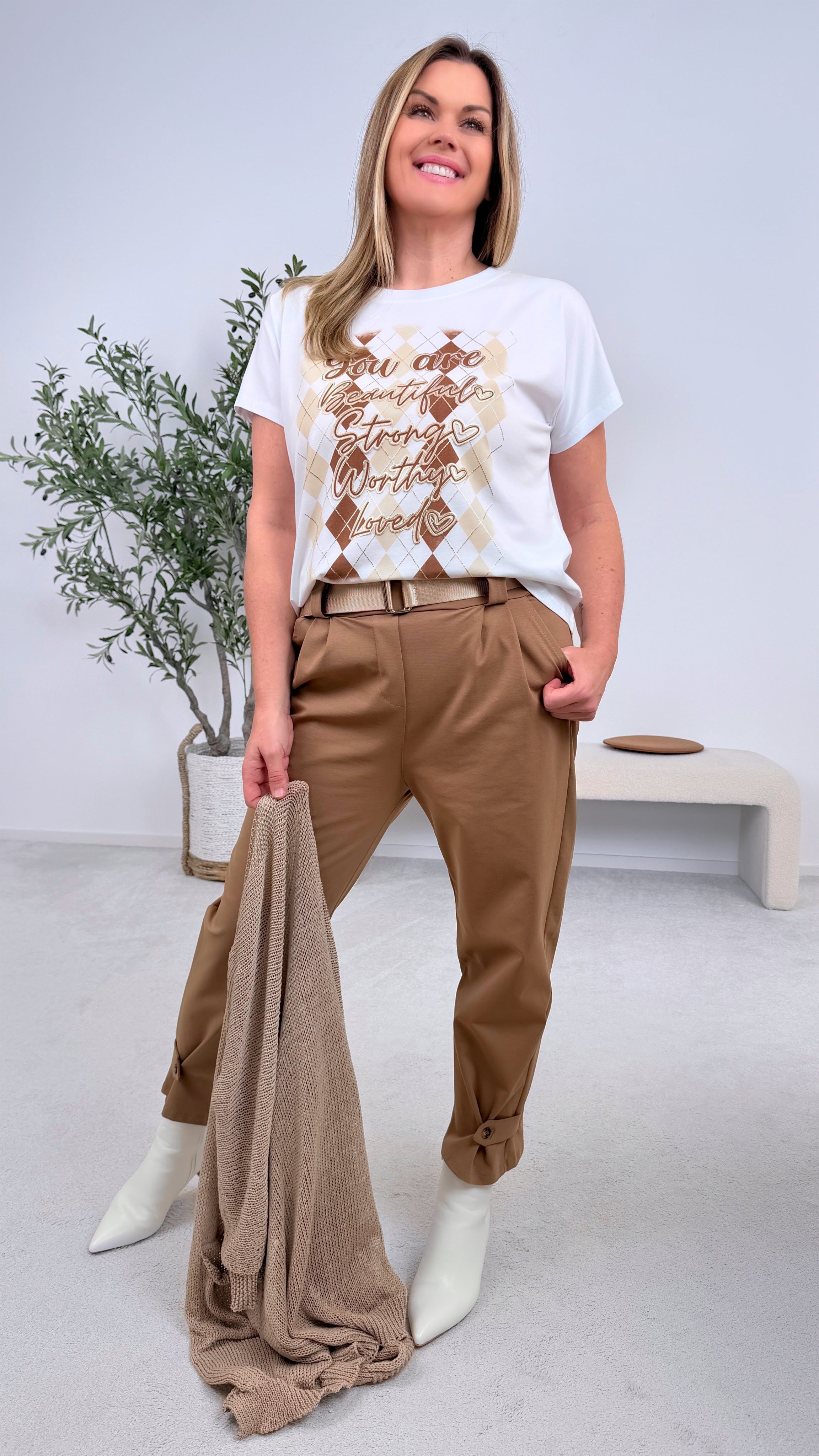 T-Shirt You Are Beautiful *Camel*