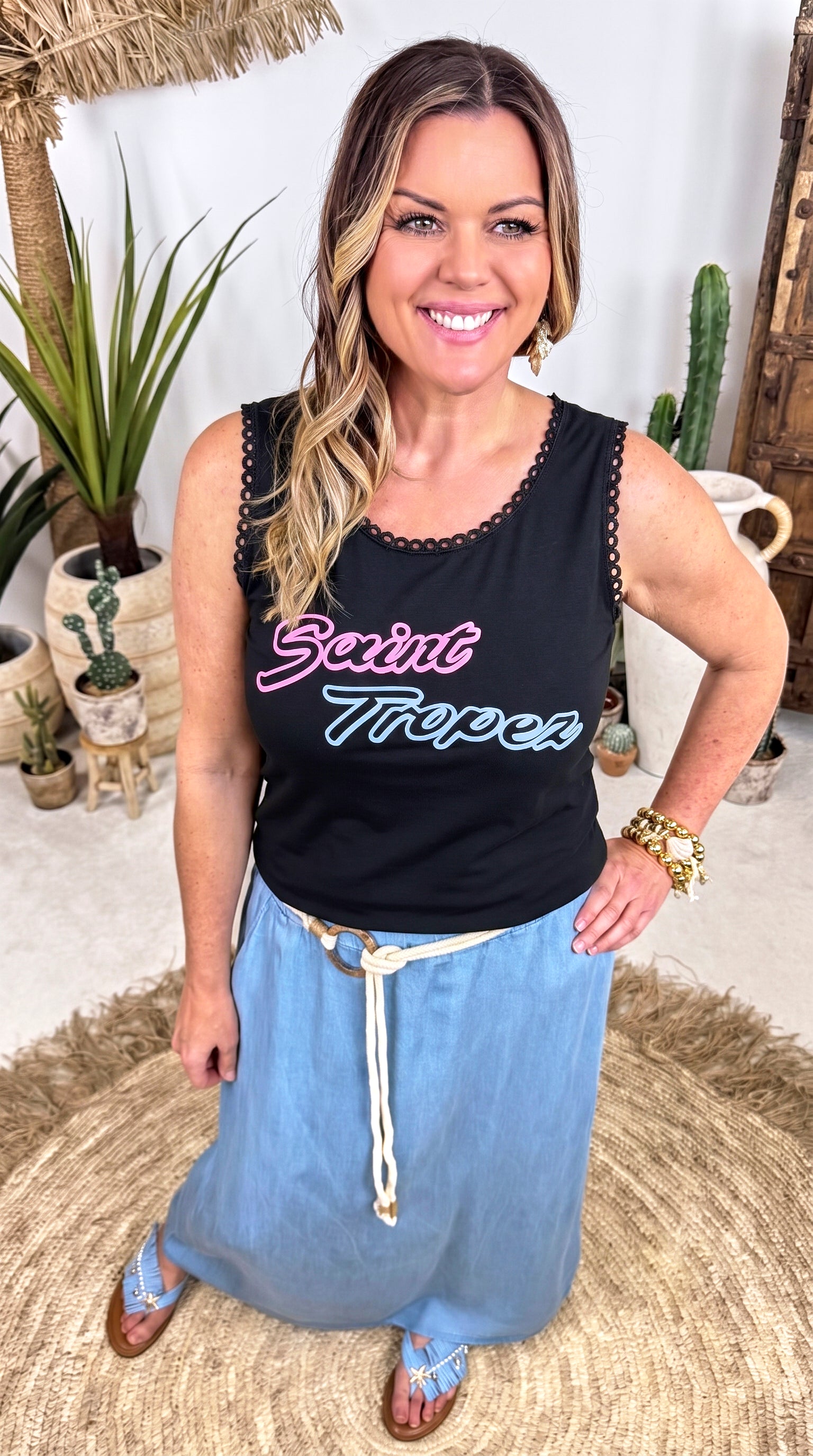 Top Saint Babe *Schwarz*