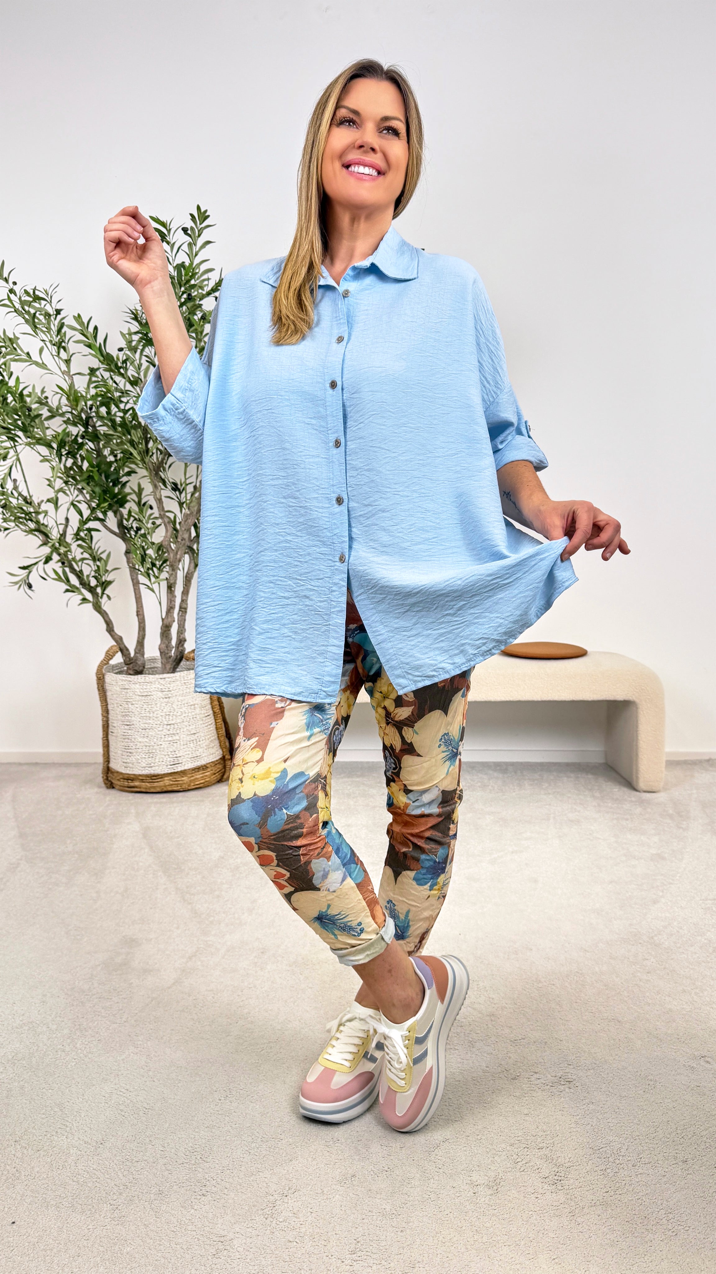 Bluse Let it Flow *Blau*